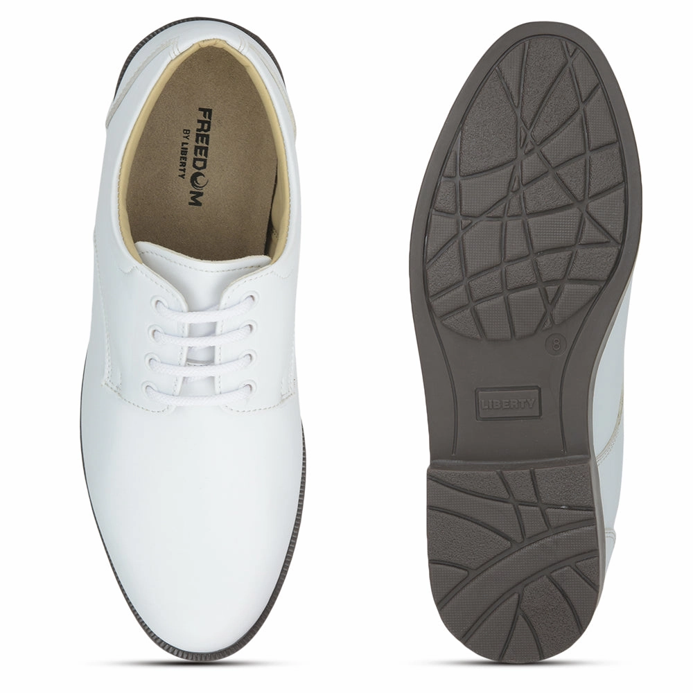 Freedom Formal White Defence Navy Shoes 5238-219MF By Liberty