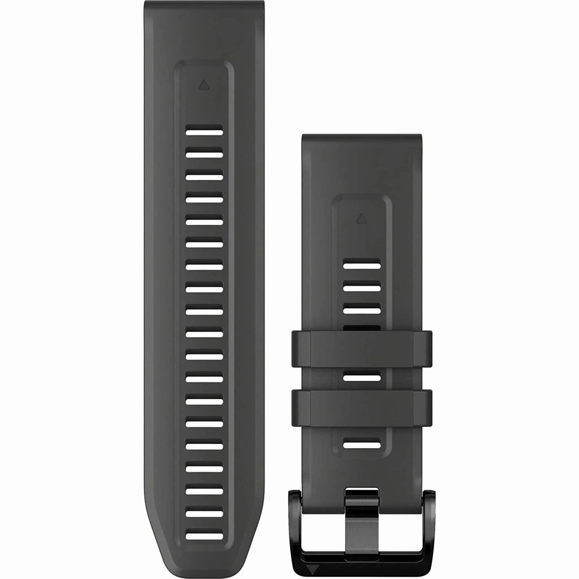 Garmin Watch Band - QuickFit Graphite Silicone Rubber Interchangable | 010-13117-01