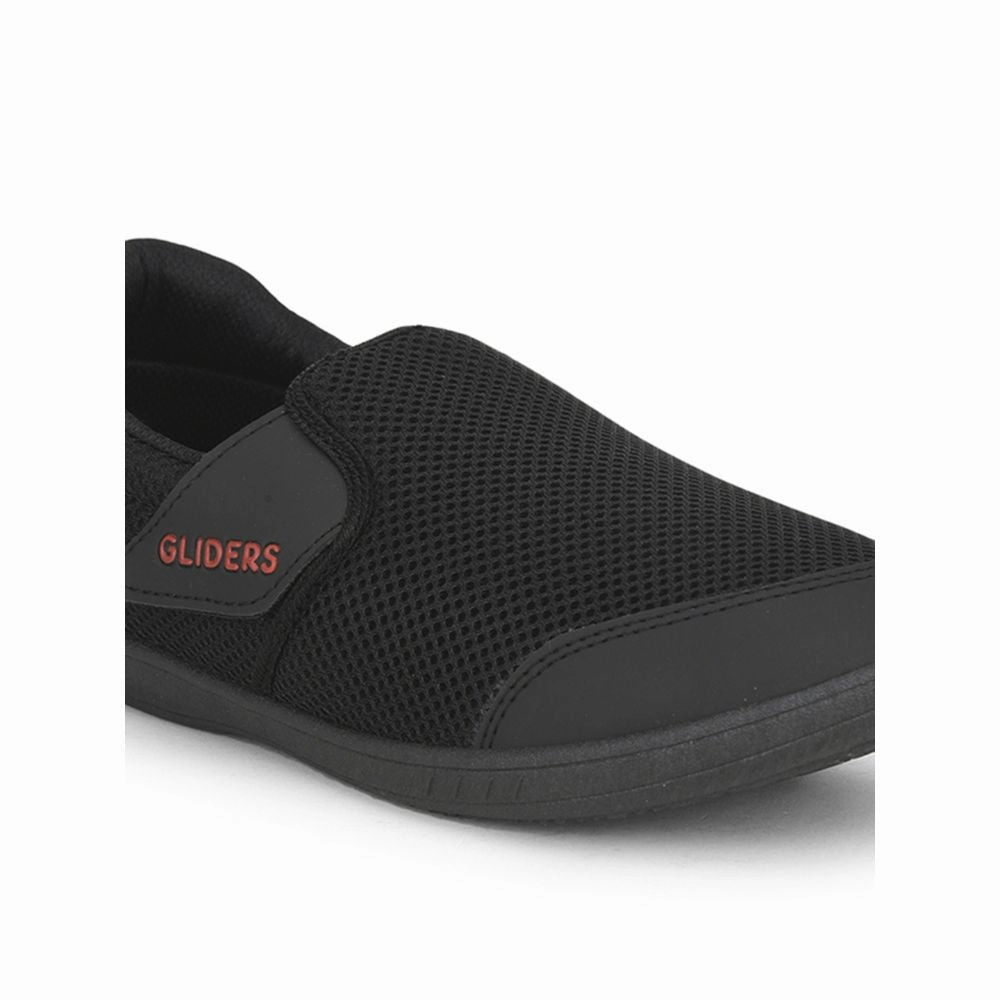 Gliders (Black) Casual Slip on Shoes For Men BUMPER By Liberty