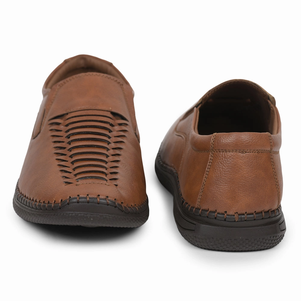 Gliders (Tan) Casual Slip on Shoes For Men SYN-43 By Liberty