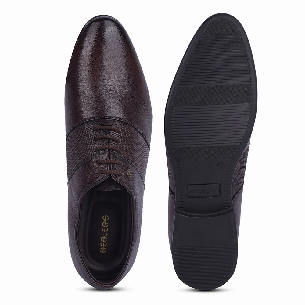 Healers By Liberty Men OSL-10 D.Brown Formal Lacing Shoes