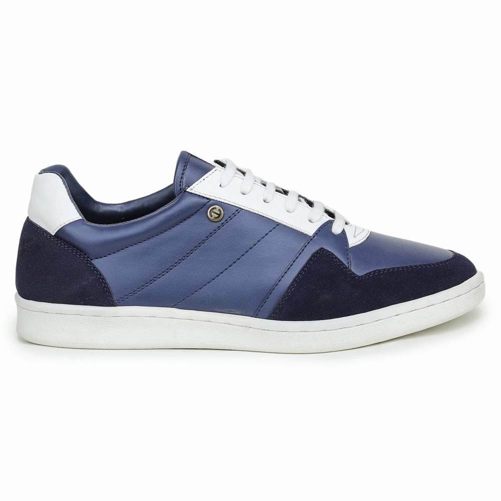 Healers Casual Blue Lace-Up Sneakers For Men SYN-65 By Liberty