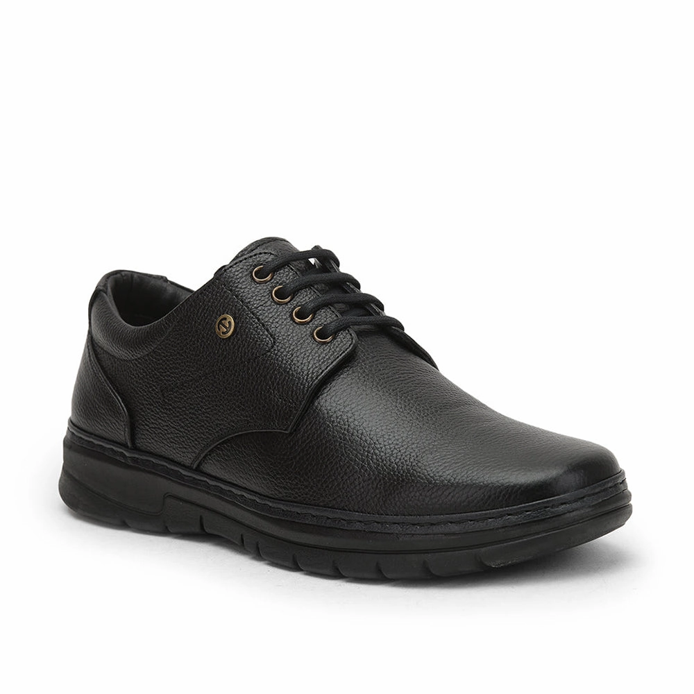Healers Formal Lacing Shoes For Men (Black) ER-50 By Liberty