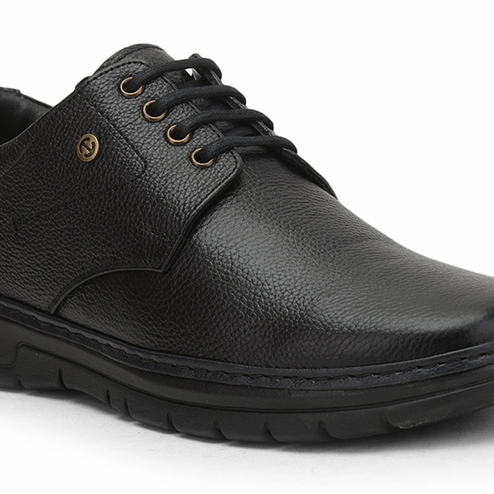 Healers Formal Lacing Shoes For Men (Black) ER-50 By Liberty