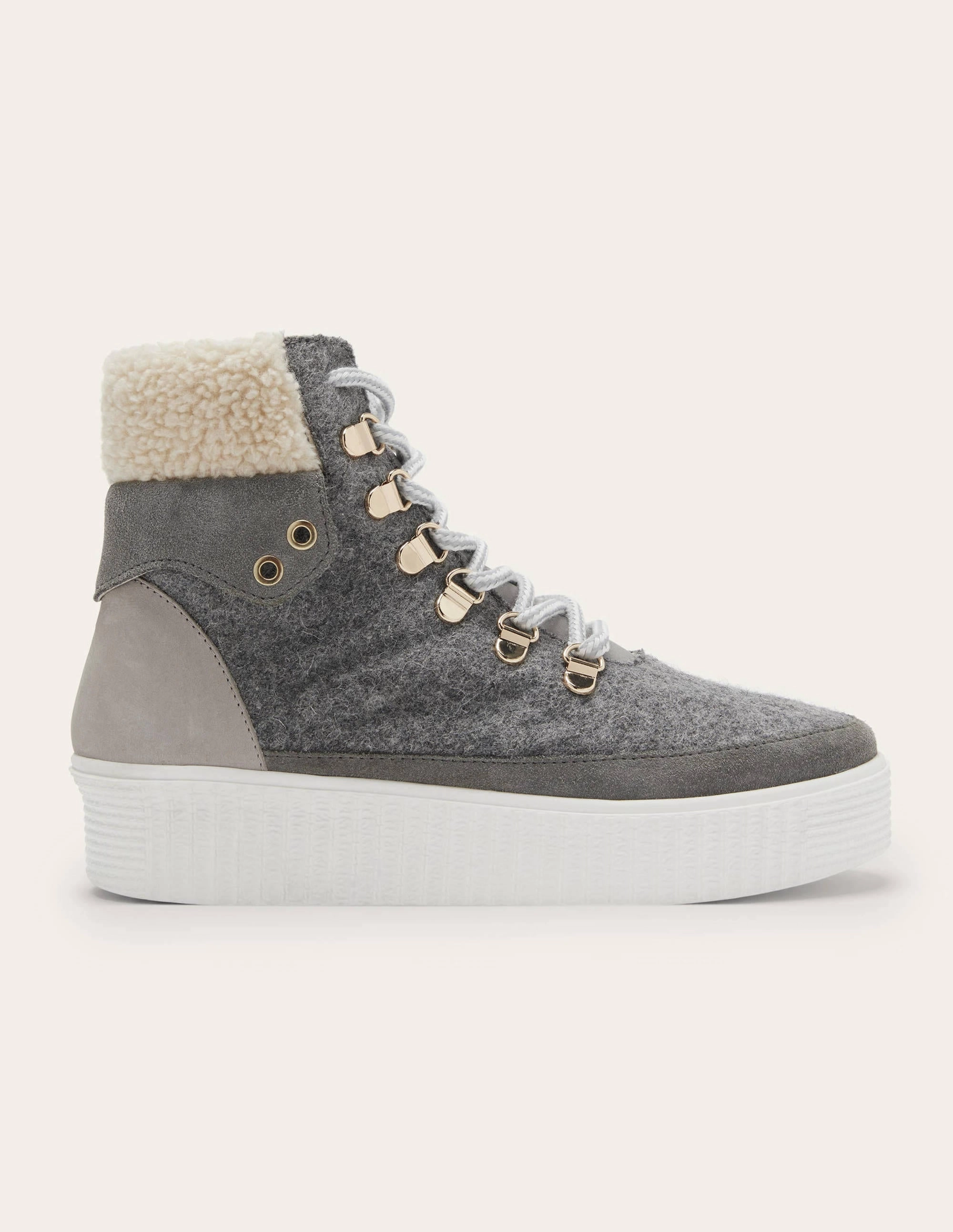 Laura Trend Hiking Boots-Grey Marl