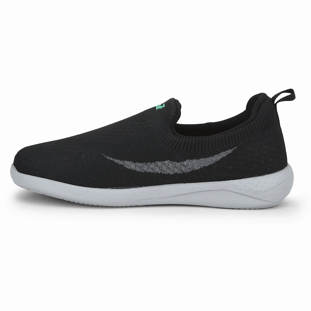 Leap7x Casual Black Non Lacing Shoes For Men RORY-10 By Liberty