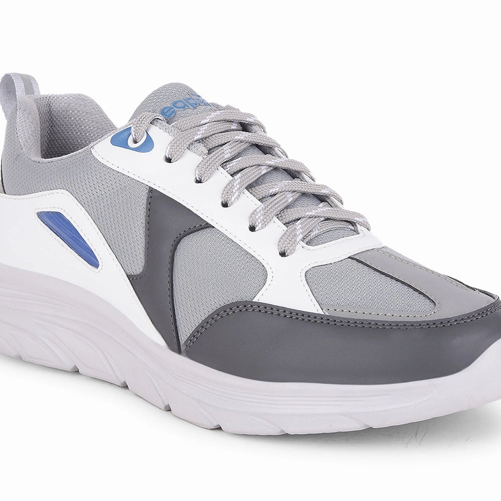 Leap7x Sports Light Grey Walking Shoes For Men YORKERS-1E By Liberty