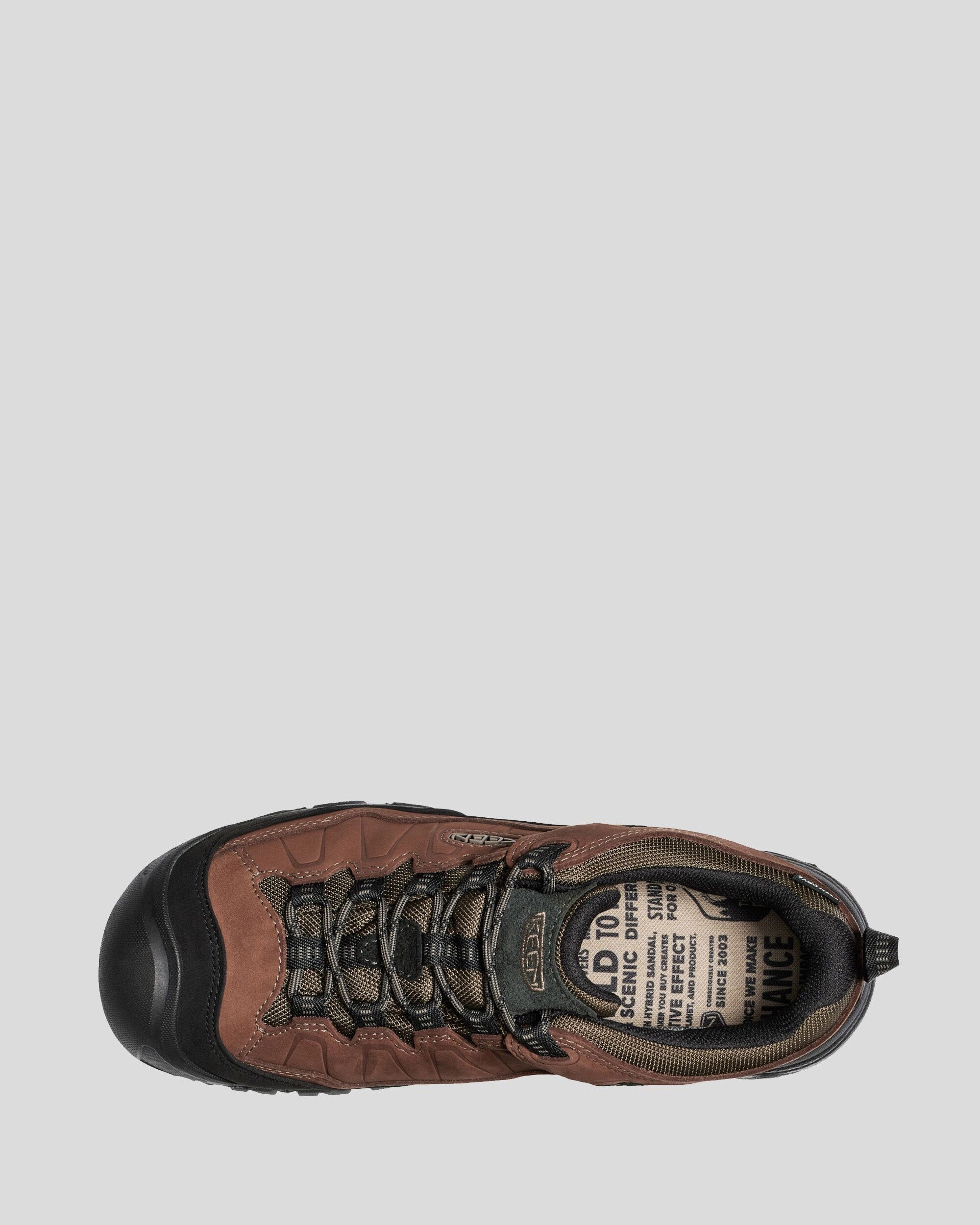 Men's Keen Targhee IV Waterproof Hiking Shoes - Bison/Brindle