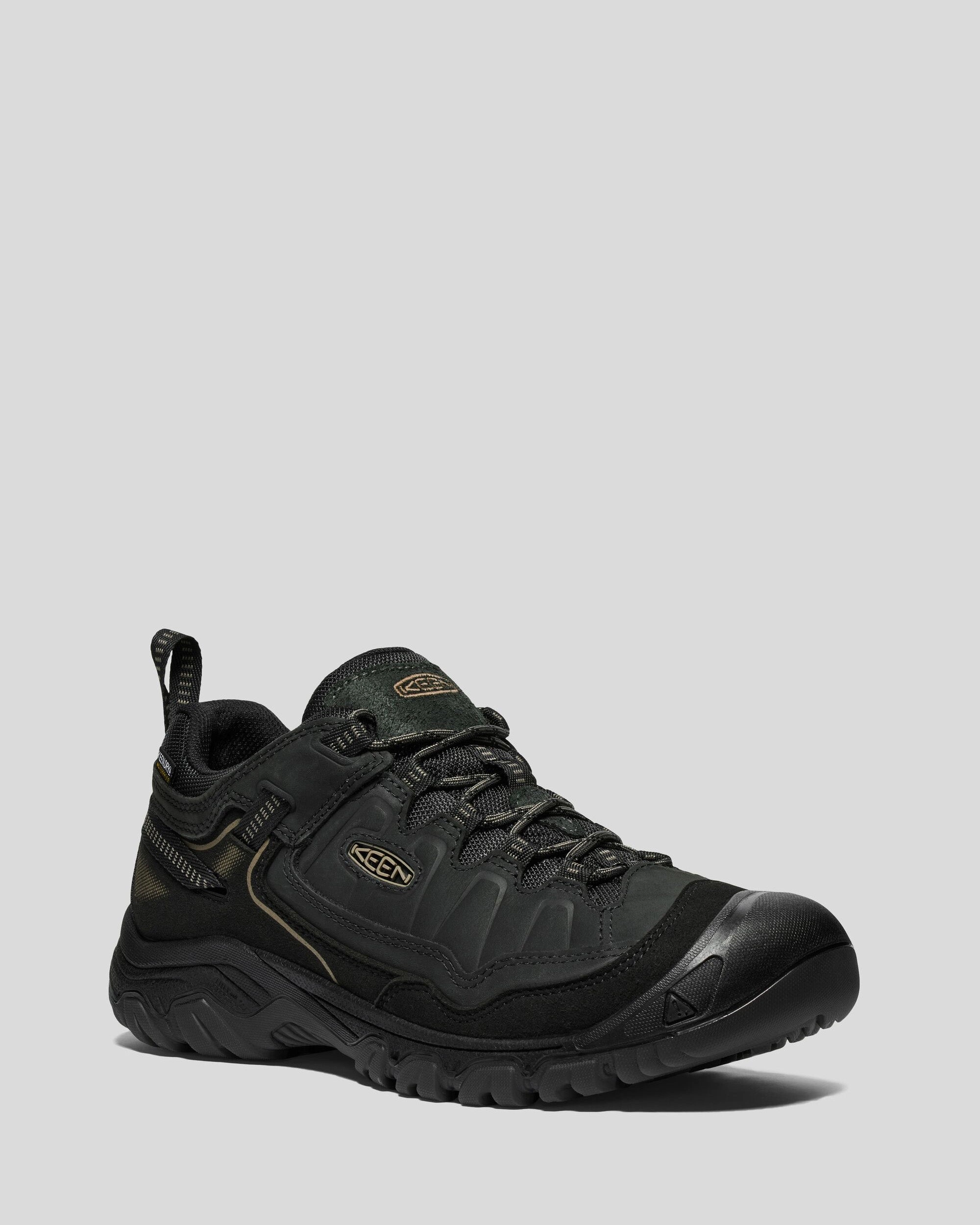 Men's Keen Targhee IV Waterproof Hiking Shoes - Black