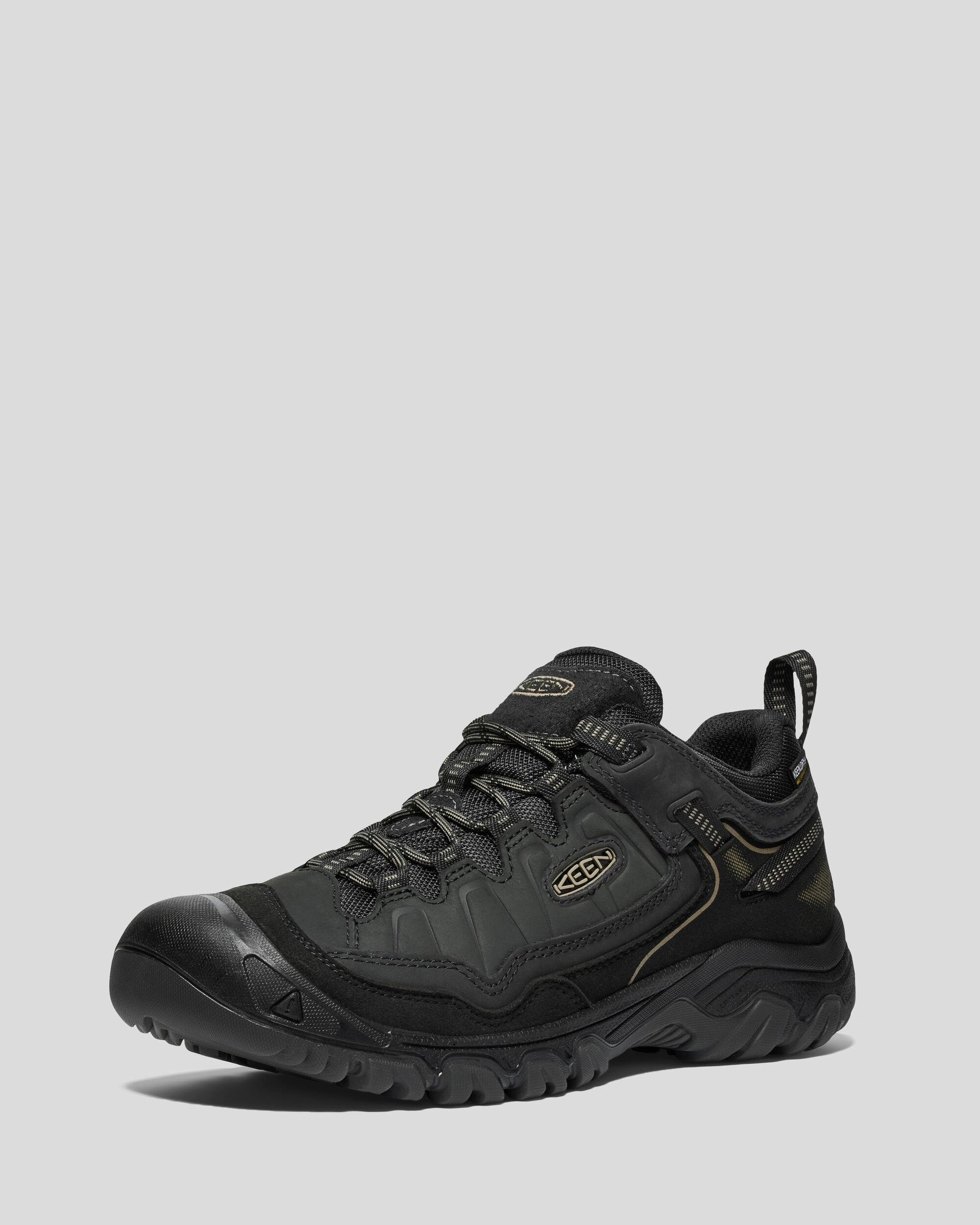 Men's Keen Targhee IV Waterproof Hiking Shoes - Black