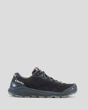 Men's Oboz Cottonwood Low Waterproof Hiking Shoes - Black Sea