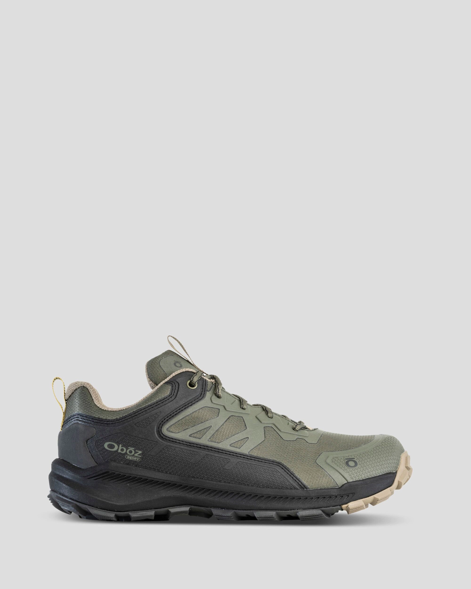 Men's Oboz Katabatic Low Waterproof Hiking Shoes - Evergreen