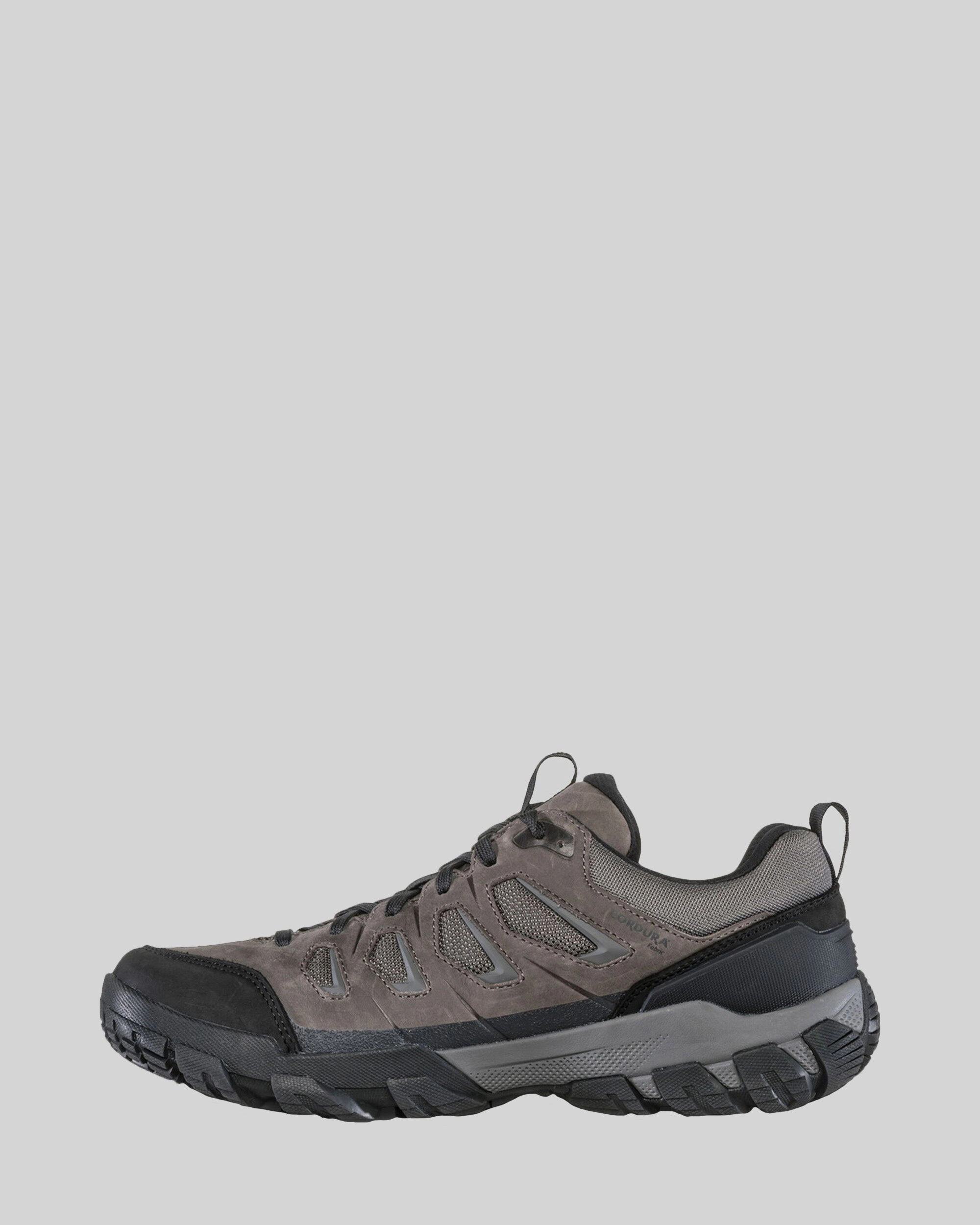 Men's Oboz Sawtooth X Low Waterproof Hiking Shoes - Wide - Charcoal