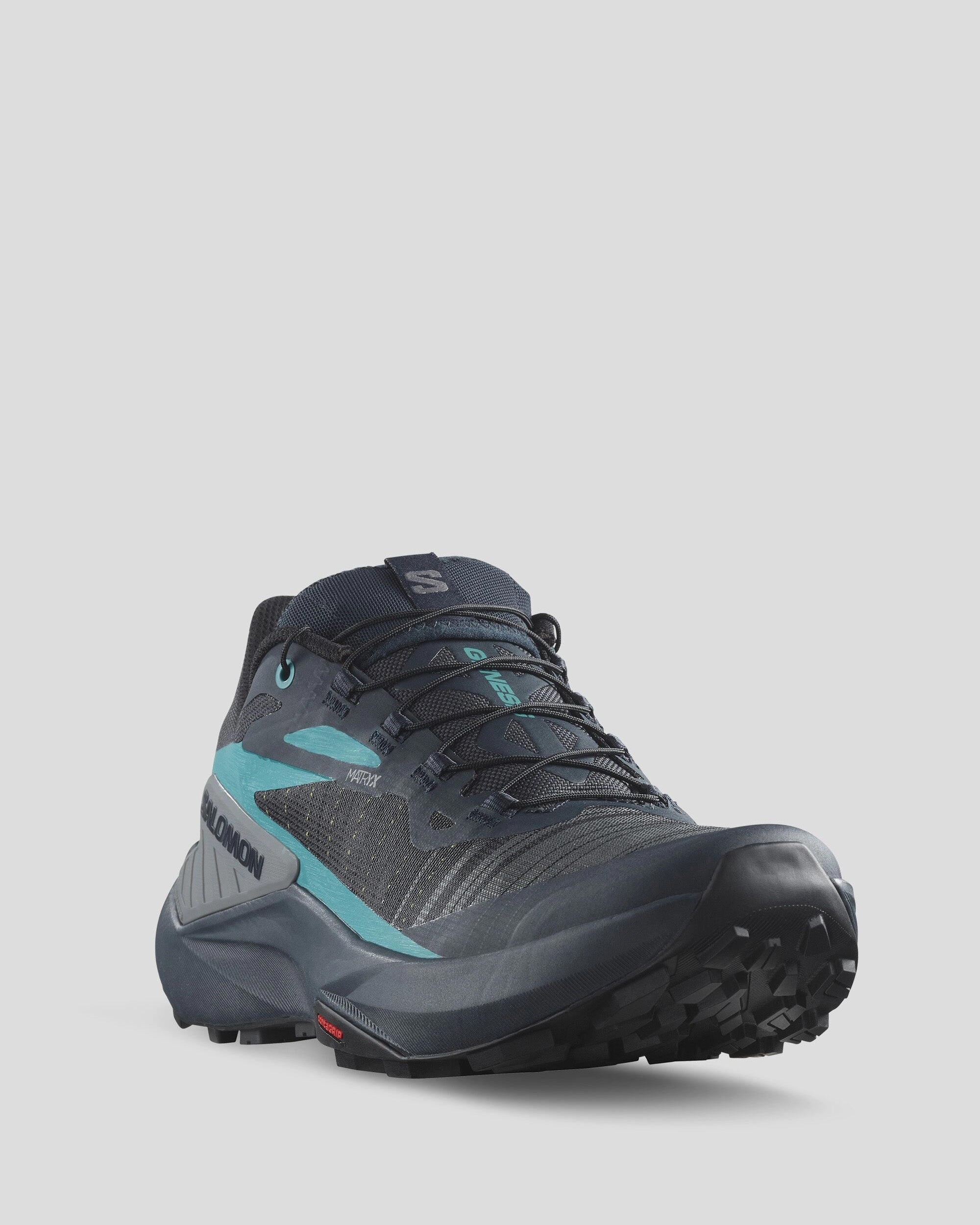 Men's Salomon Genesis Trail Running Shoes - Carbon/Tahitian Tide/Quiet Shade