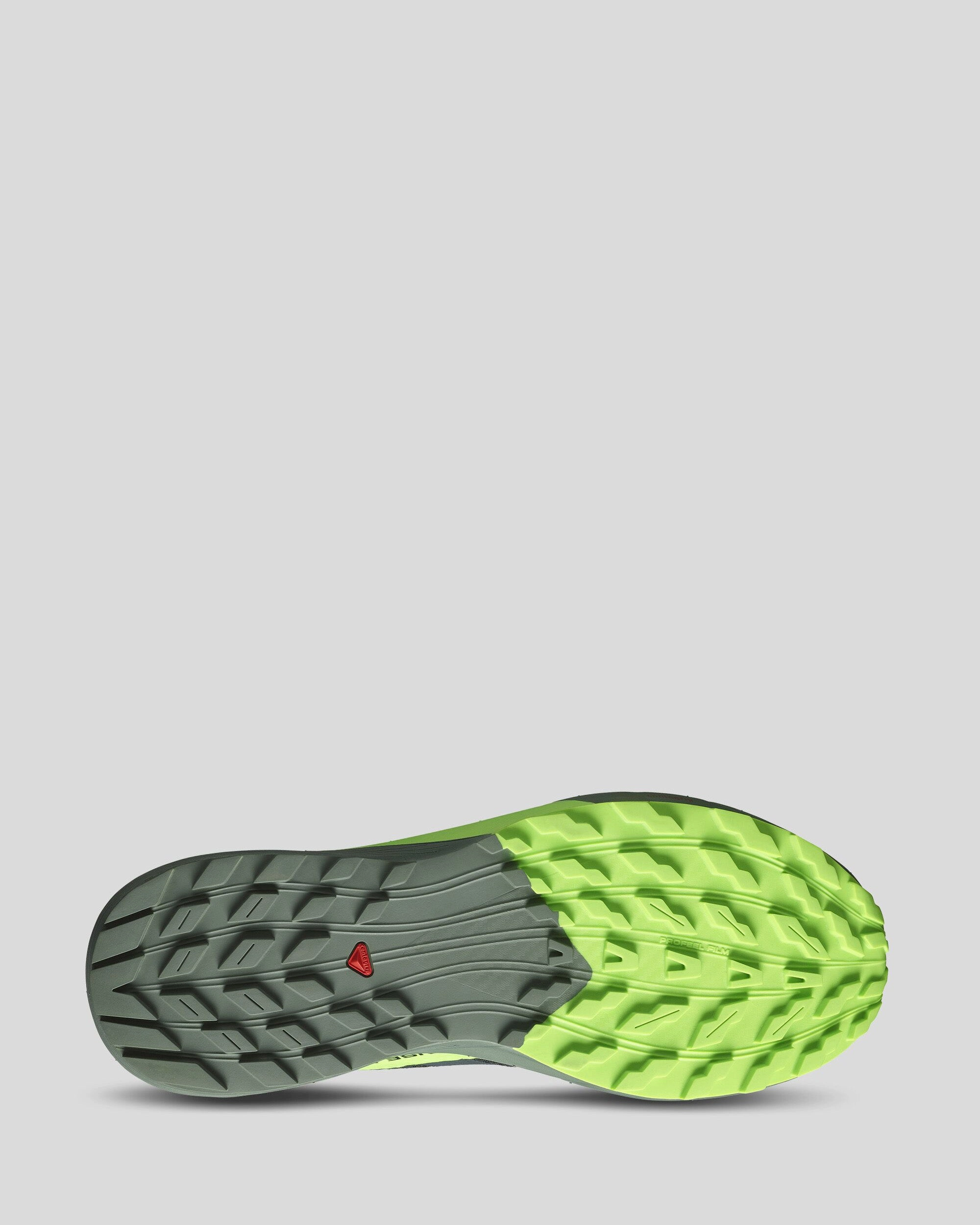 Men's Salomon Sense Ride 5 Trail Running Shoes - Black/Laurel Wreath/Green Gecko