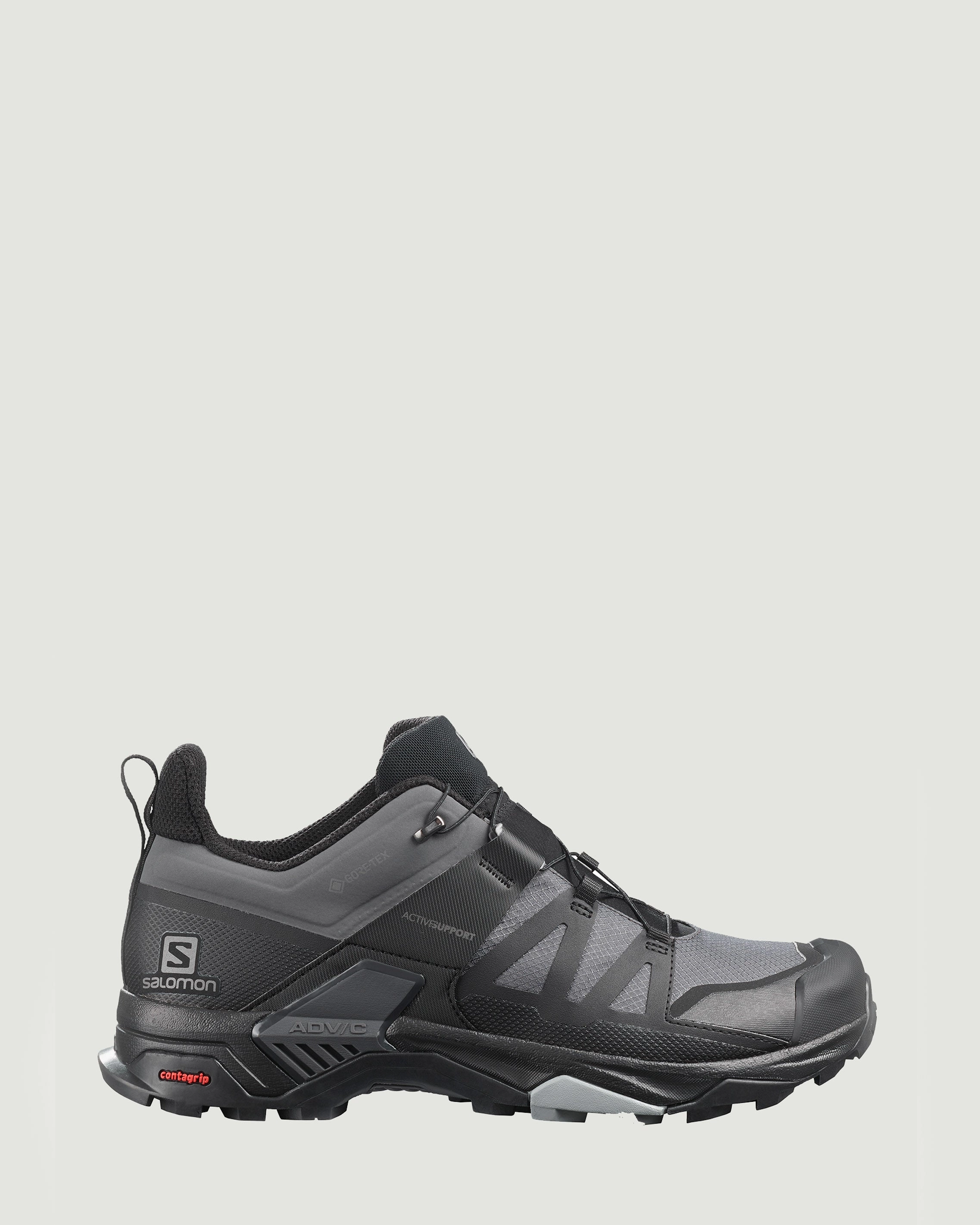 Men's Salomon X Ultra 4 GTX Hiking Shoes - Wide - Magnet/Black/Monument