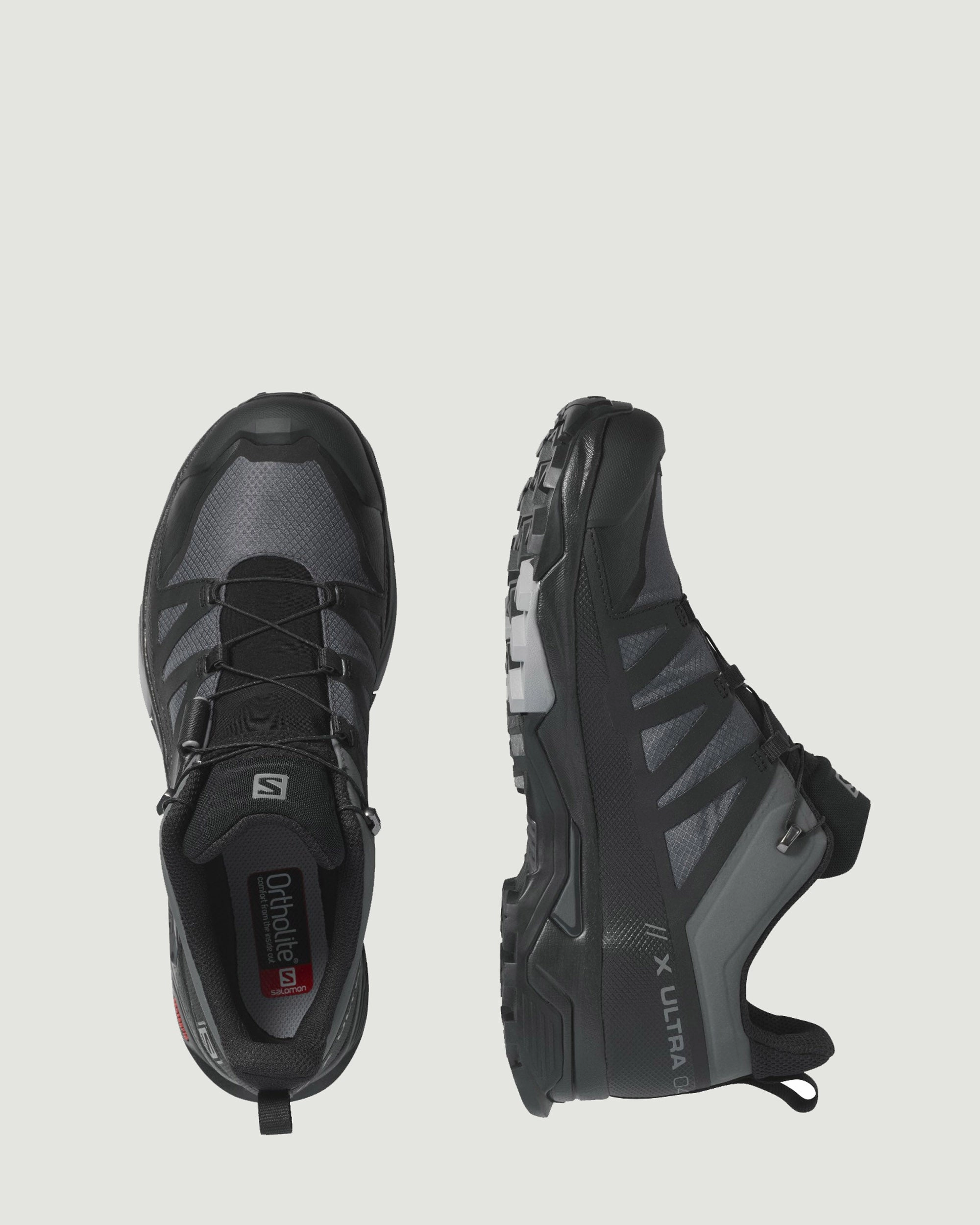 Men's Salomon X Ultra 4 GTX Hiking Shoes - Wide - Magnet/Black/Monument