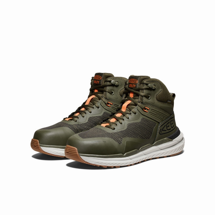Men's Synchro Waterproof Work Boot (Carbon Toe)  |  Forest Night/Gum