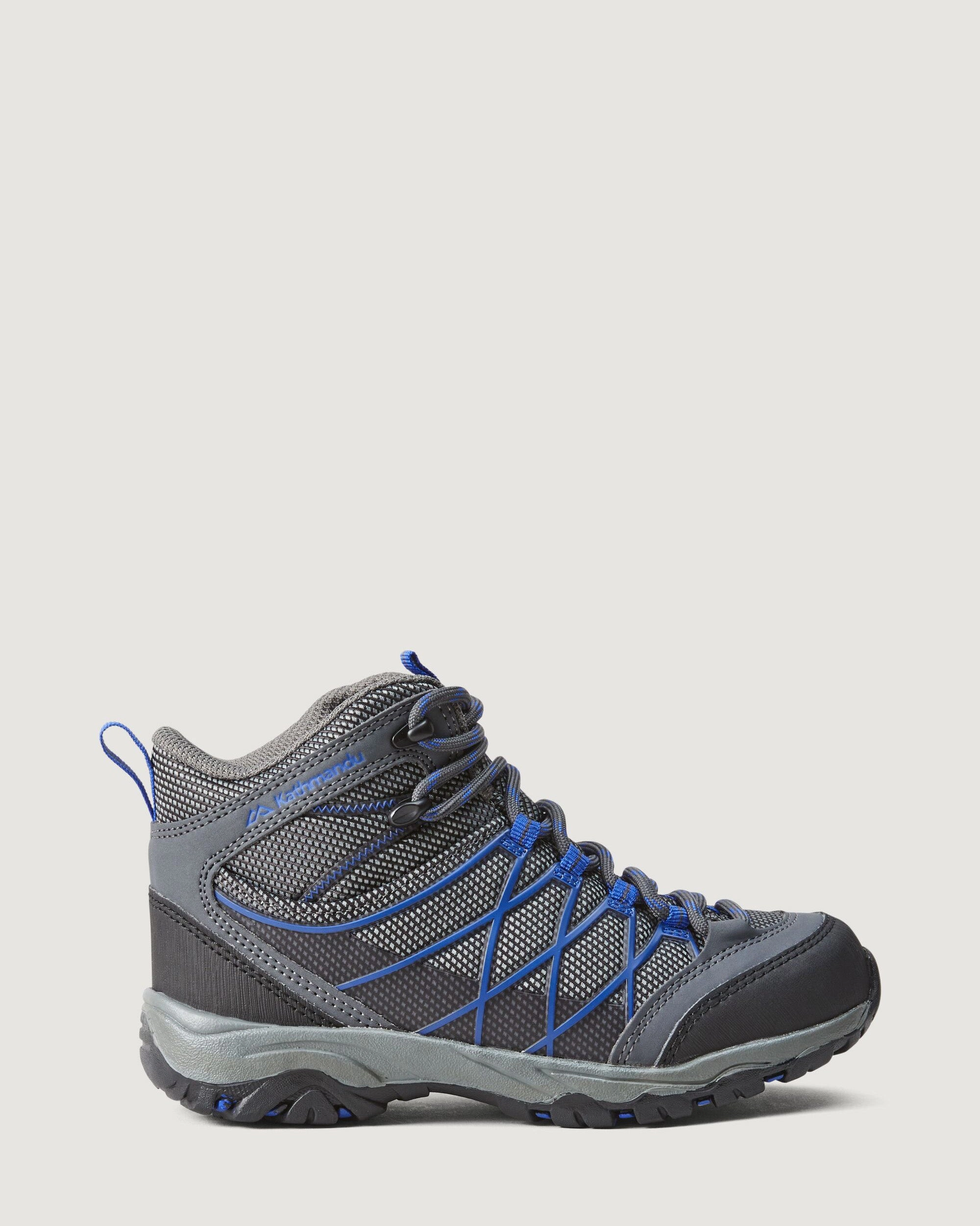 Messey Mid Kids' Unisex Boots v2 - Grey/Blue