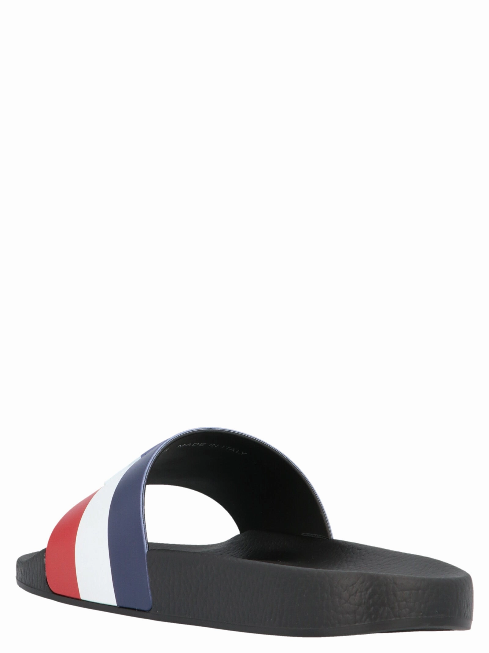 Moncler Striped Logo Embossed Slides