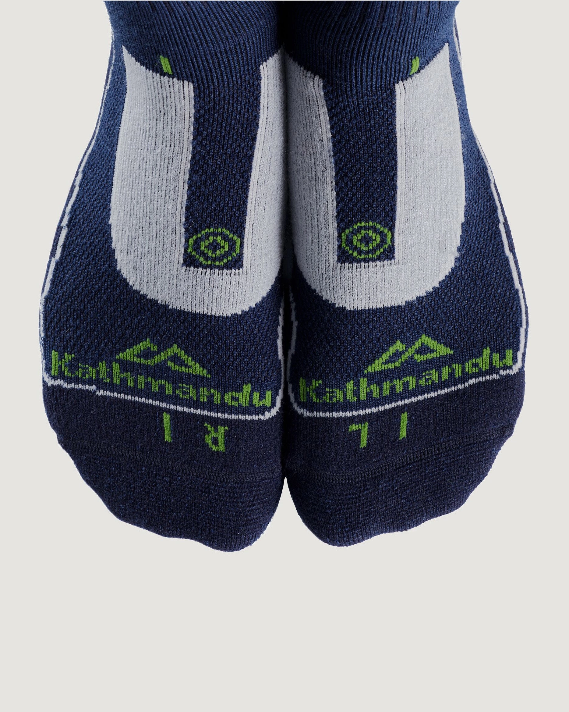 NuYarn Ergonomic Quarter Crew Hiking Socks - Midnight Navy