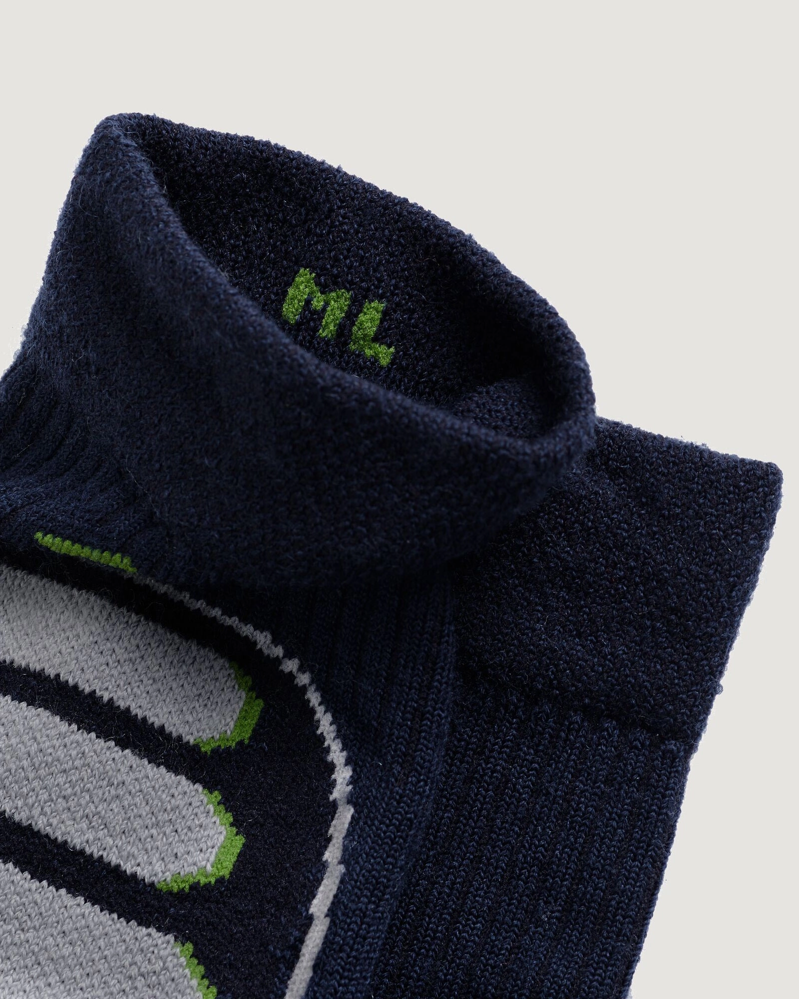 NuYarn Ergonomic Quarter Crew Hiking Socks - Midnight Navy