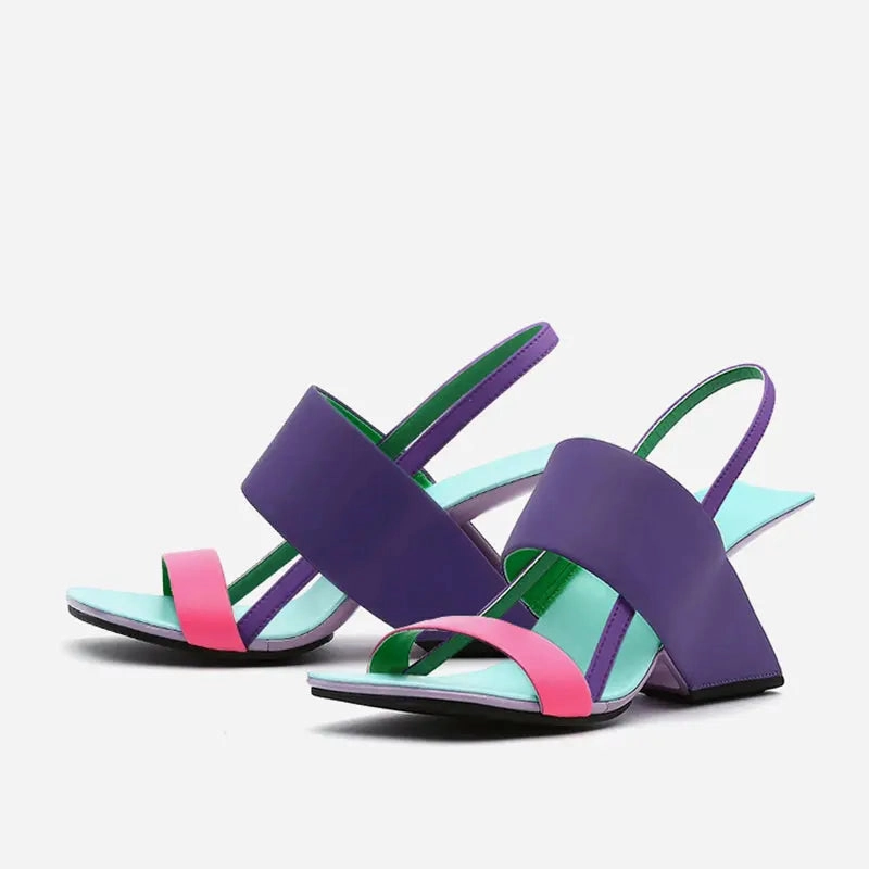 Pam Purple Open Toe Sandals