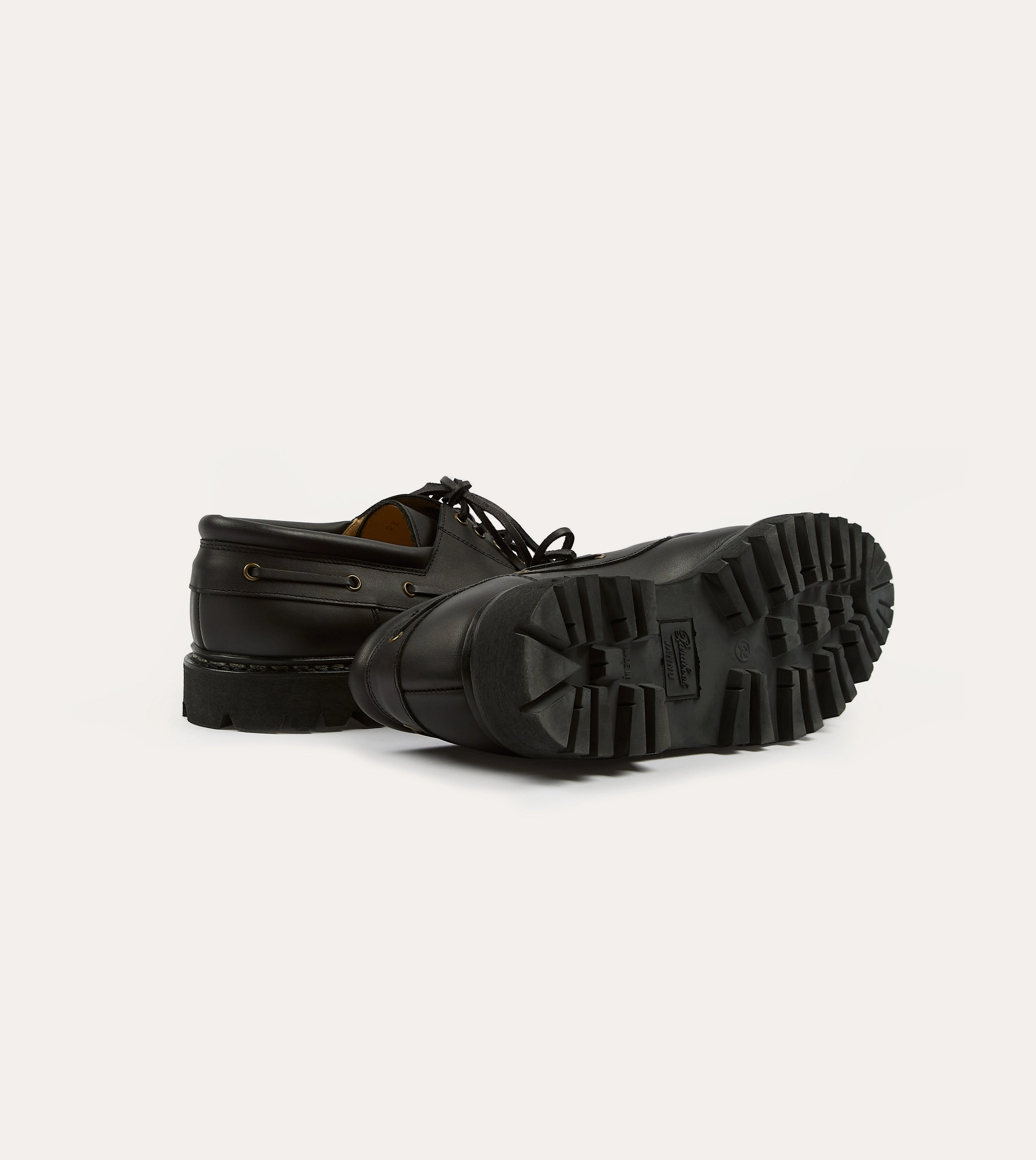 Paraboot Chimey Black Calf Leather Derby Shoe