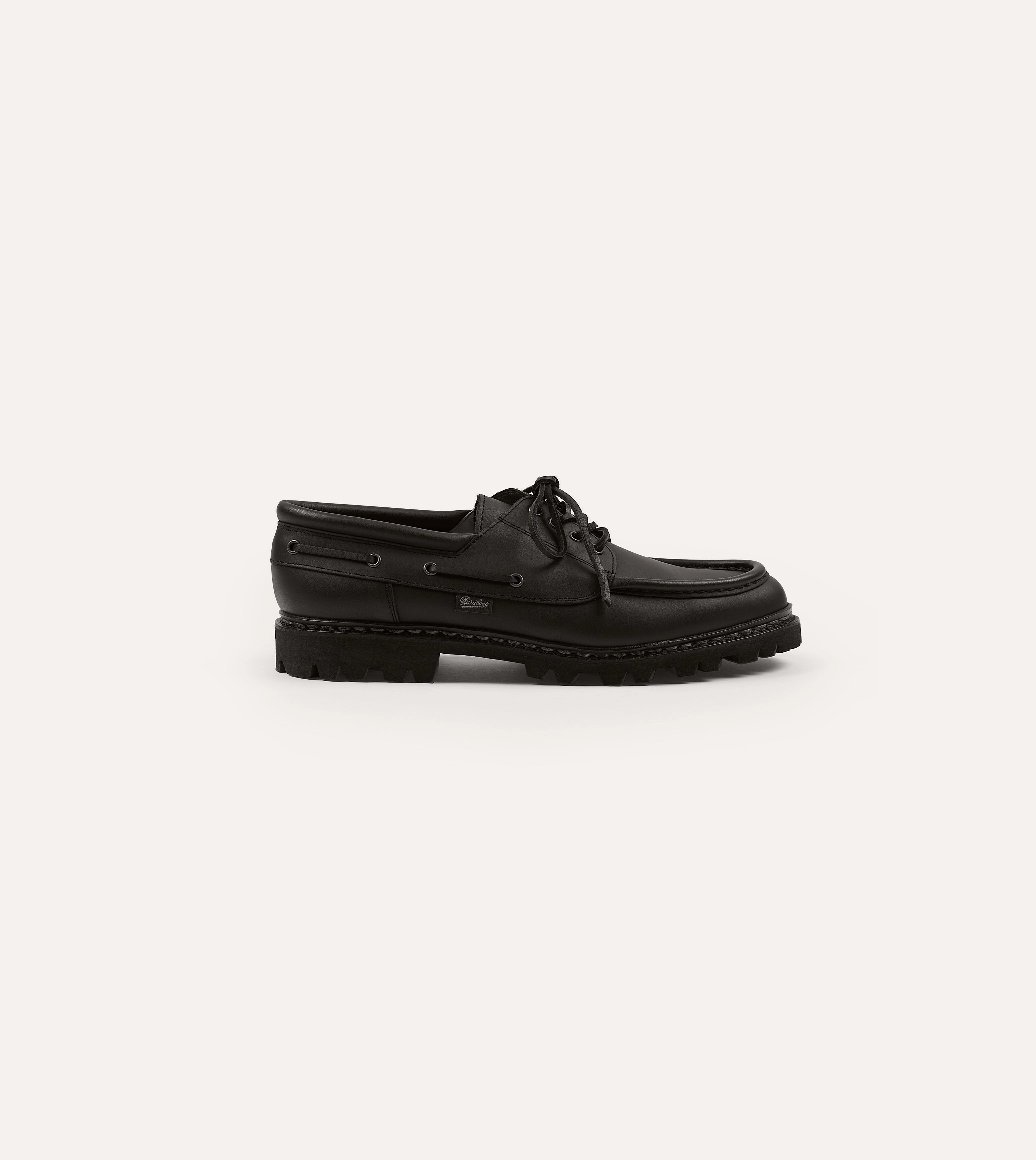 Paraboot Chimey Black Calf Leather Derby Shoe