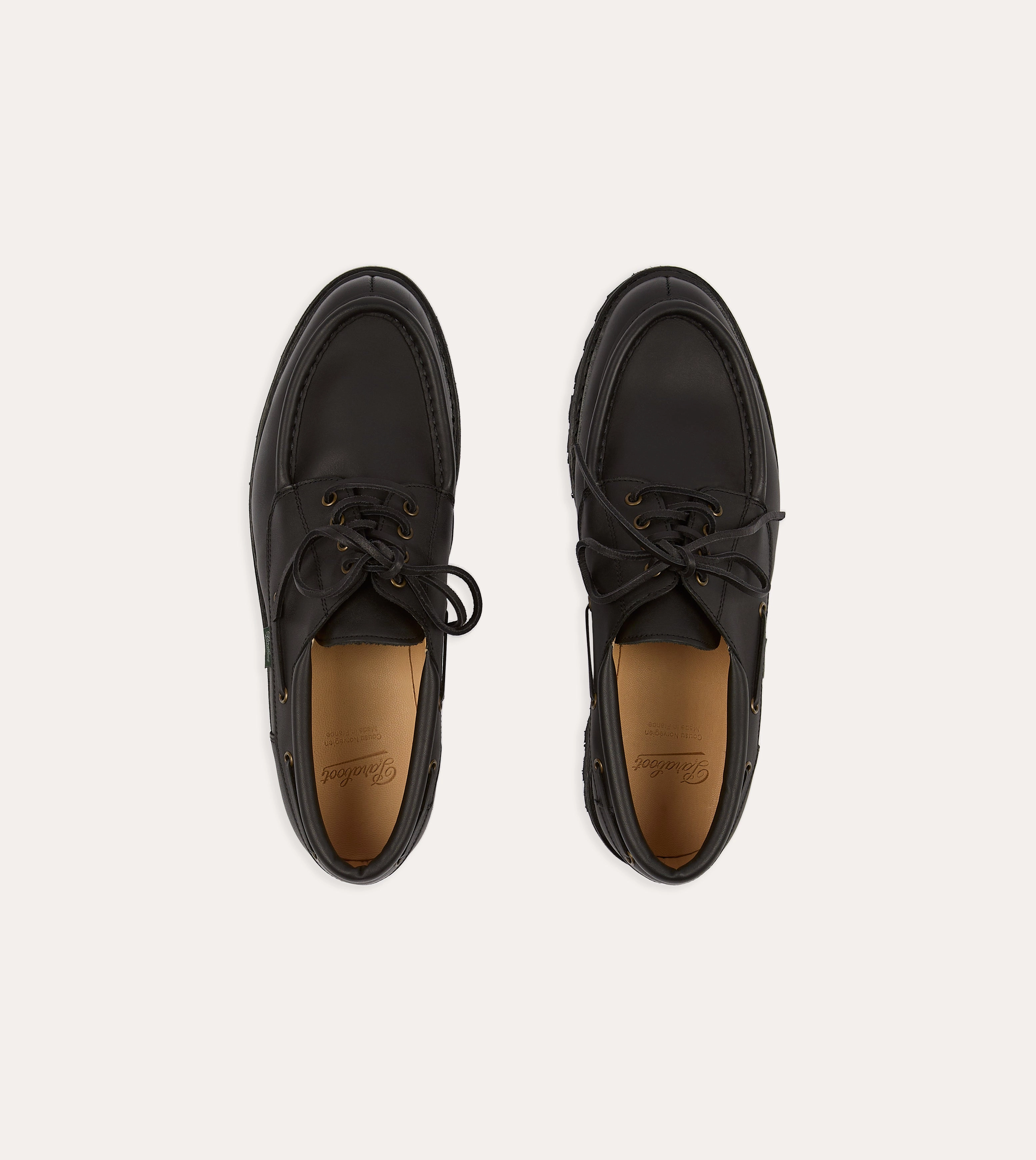 Paraboot Chimey Black Calf Leather Derby Shoe