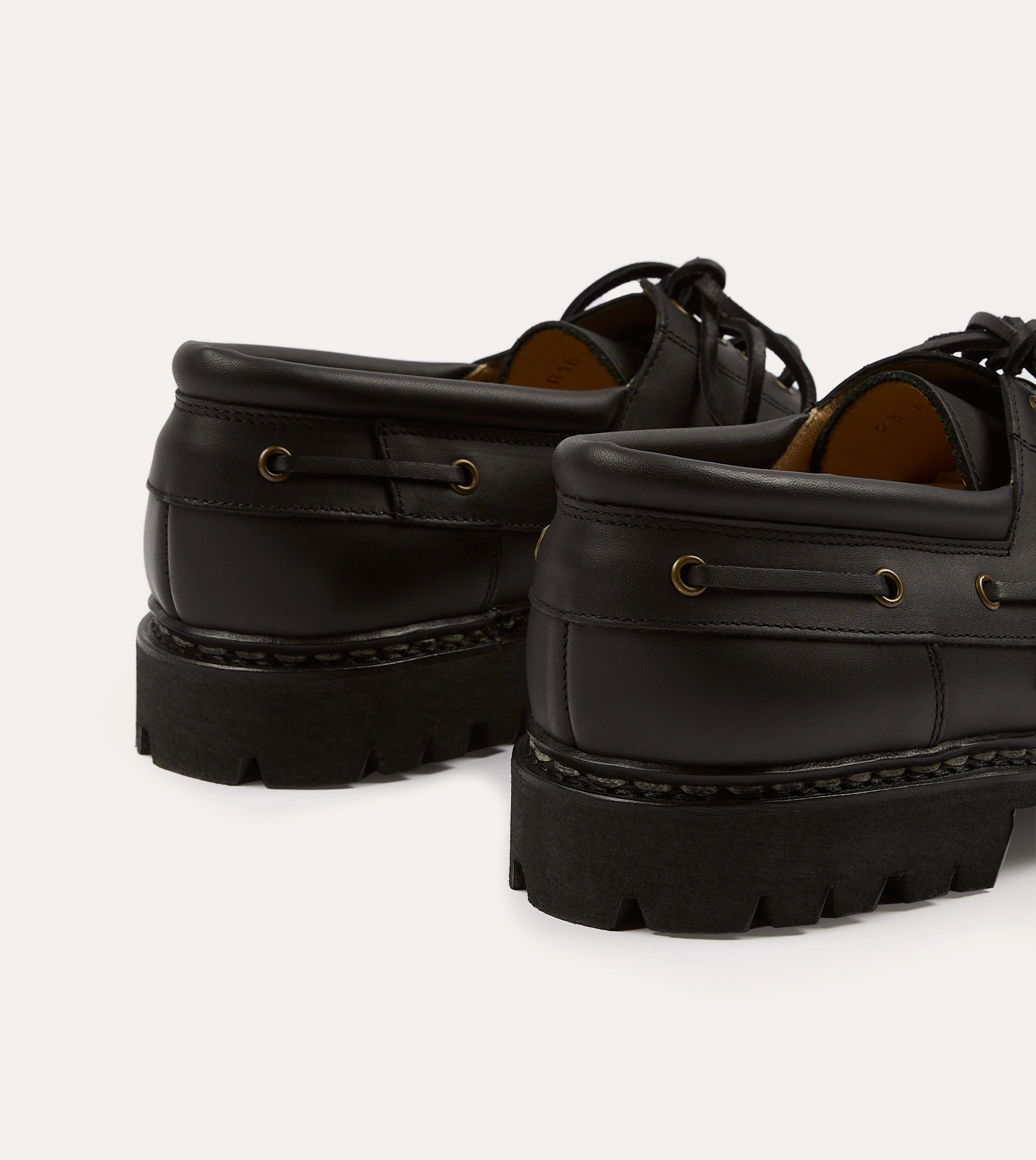 Paraboot Chimey Black Calf Leather Derby Shoe