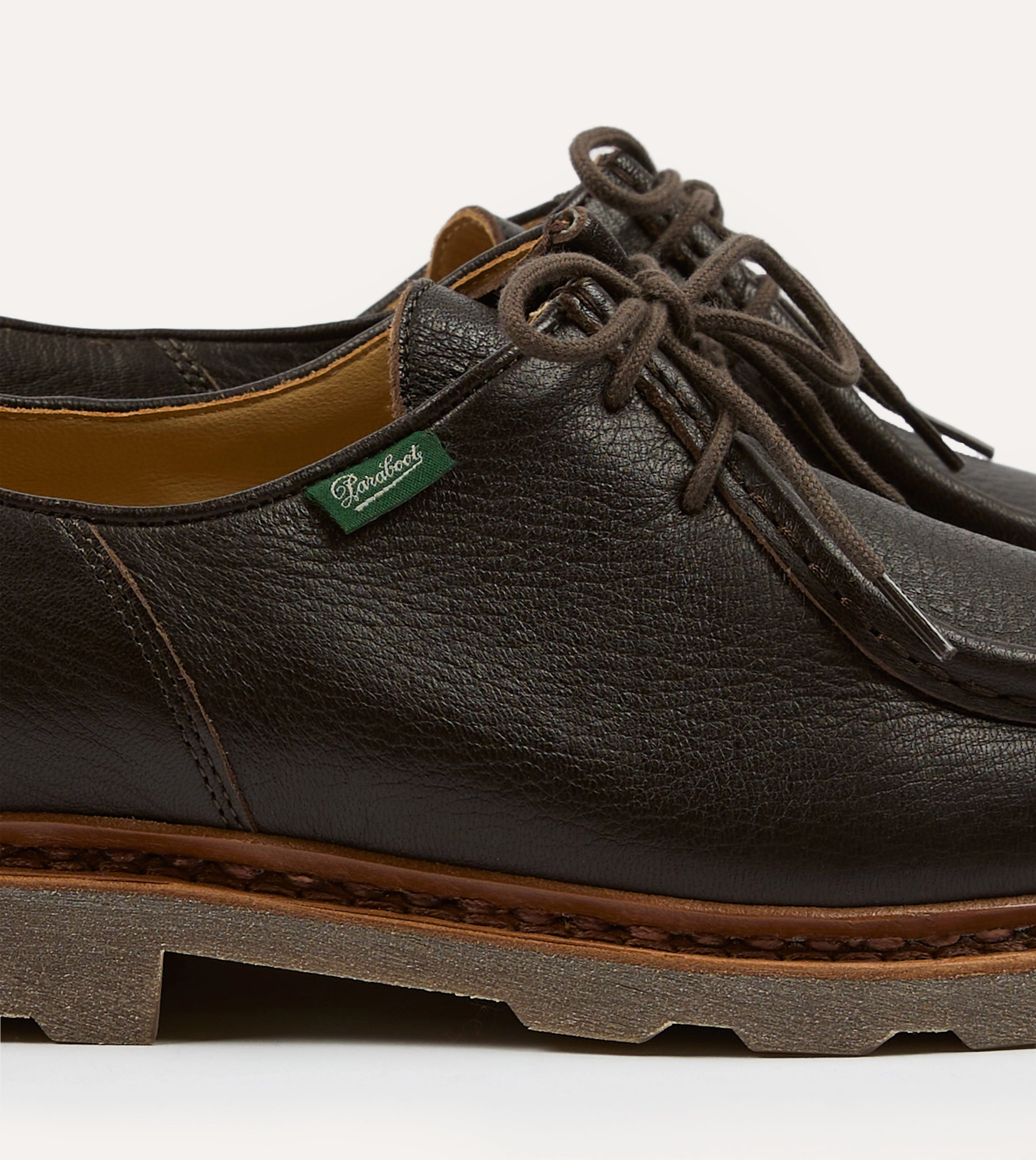Paraboot Michael Brown Deer Leather Derby Shoe