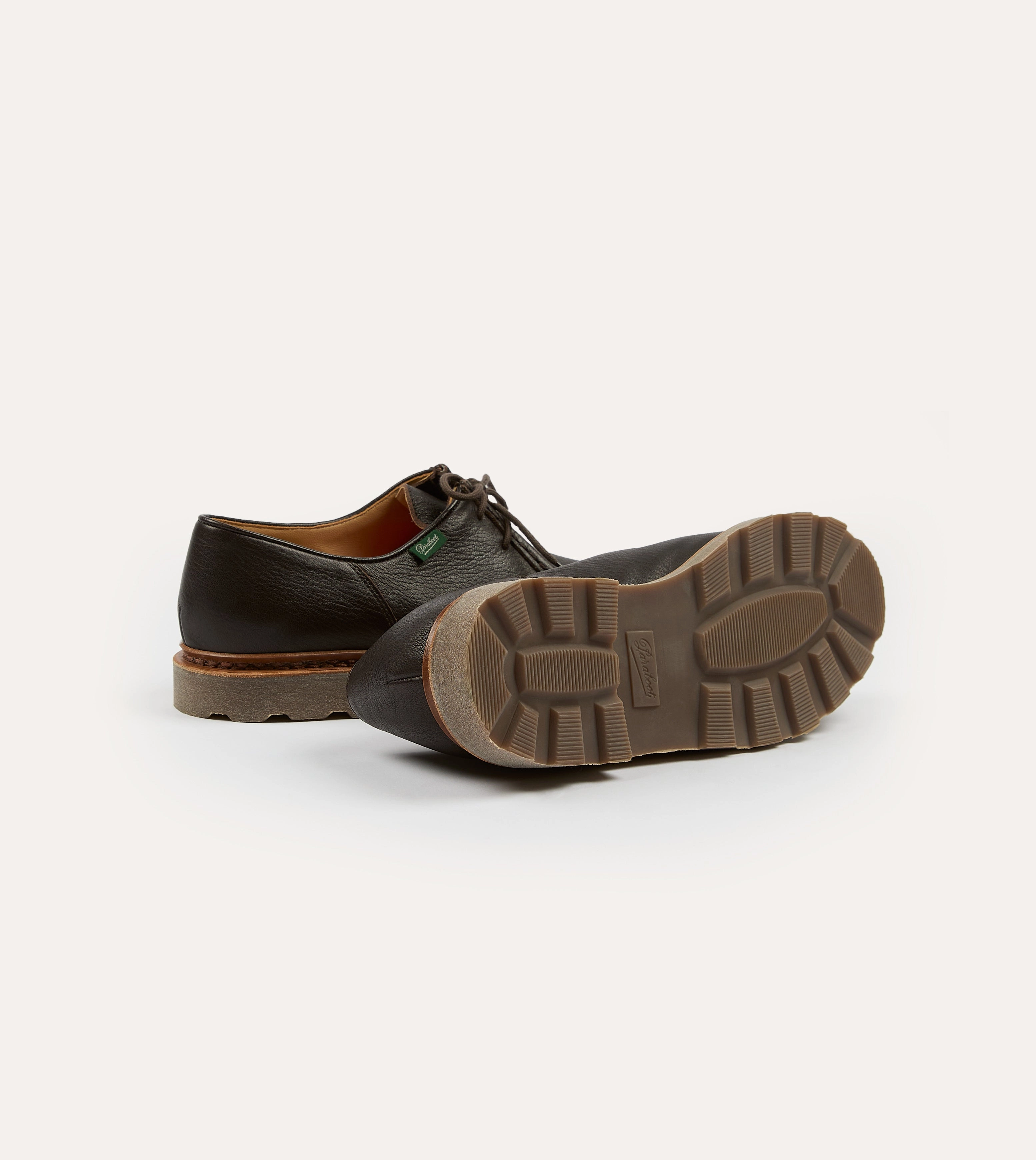 Paraboot Michael Brown Deer Leather Derby Shoe