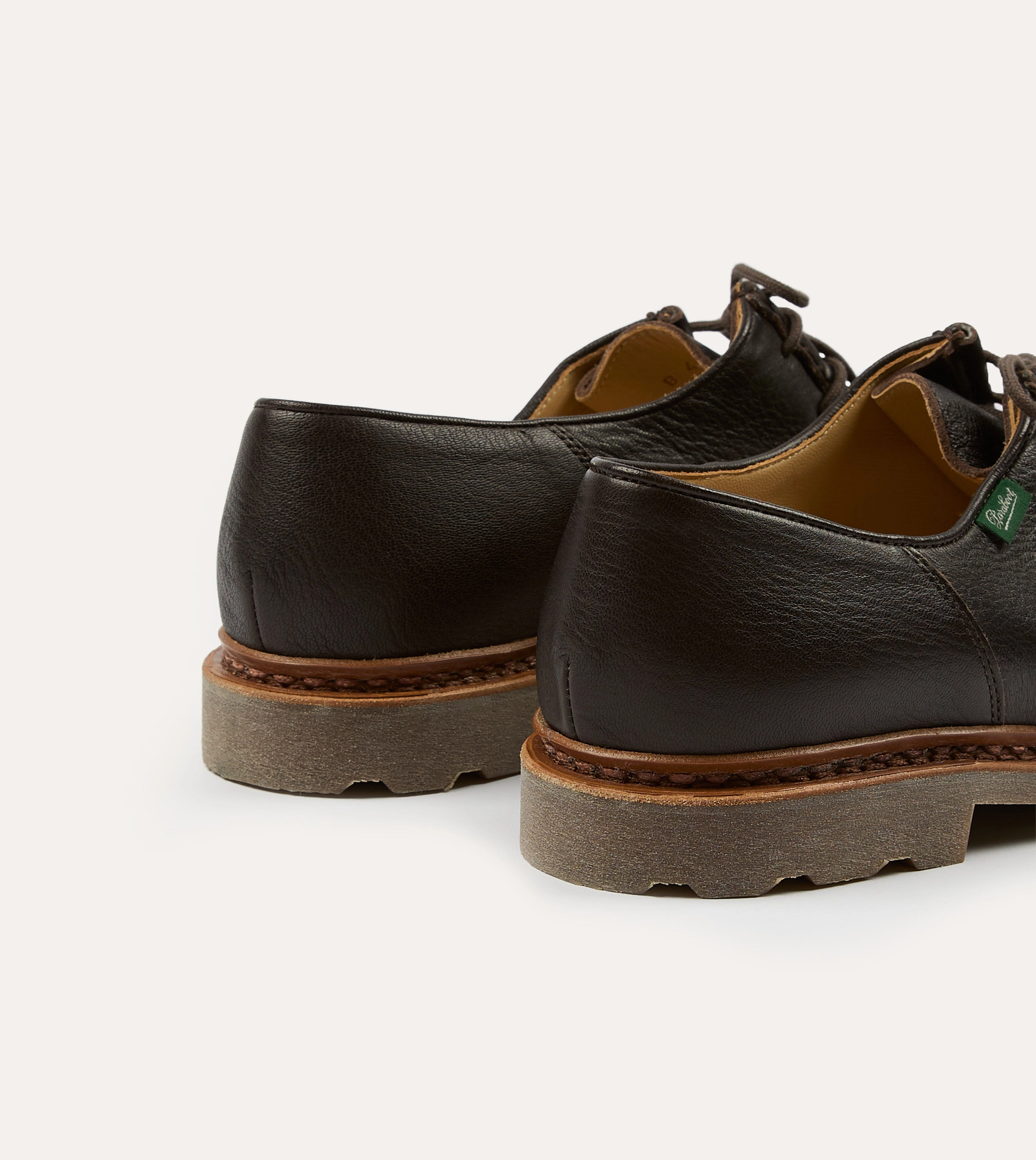 Paraboot Michael Brown Deer Leather Derby Shoe