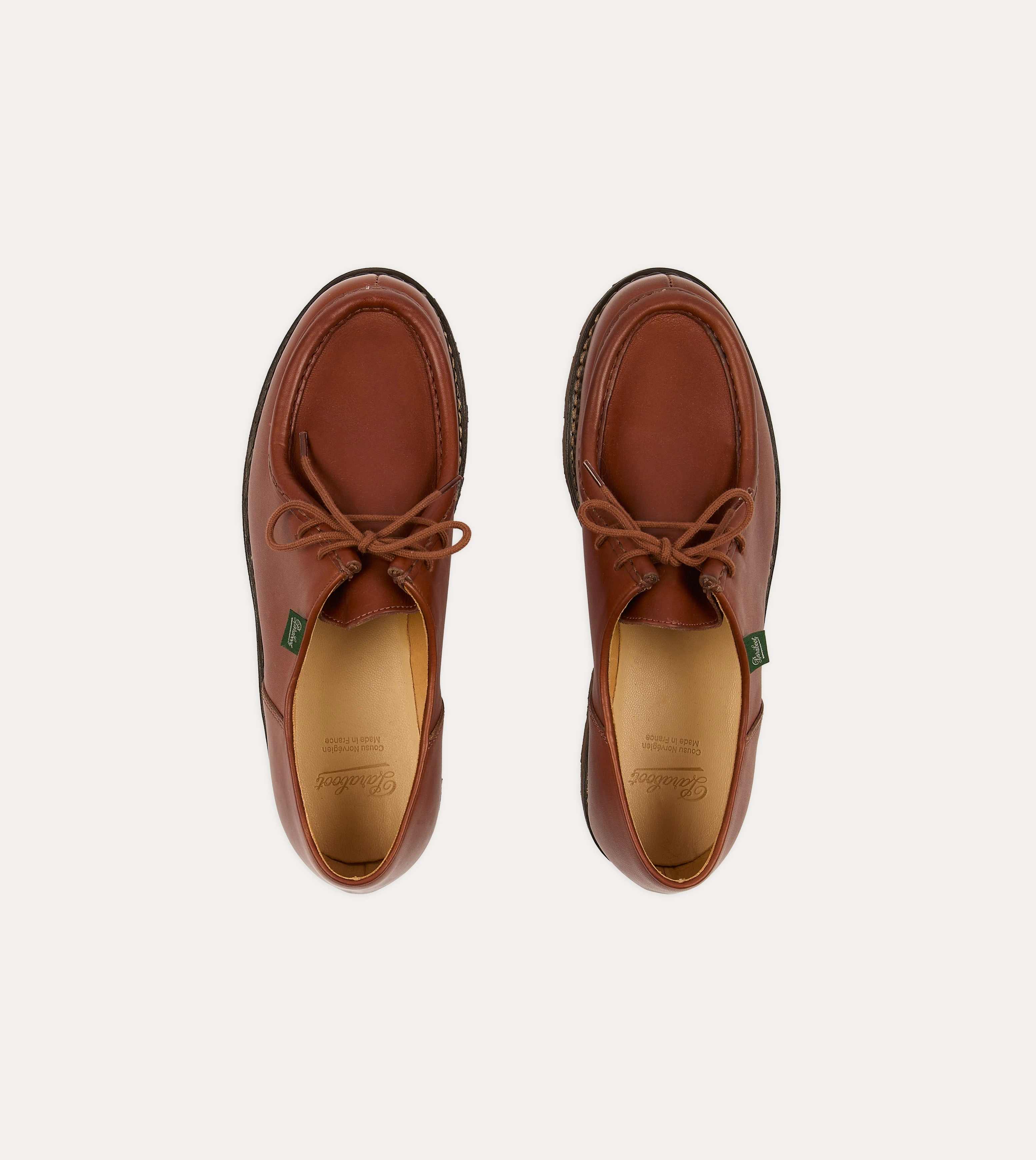 Paraboot Michael Brown Leather Derby Shoe