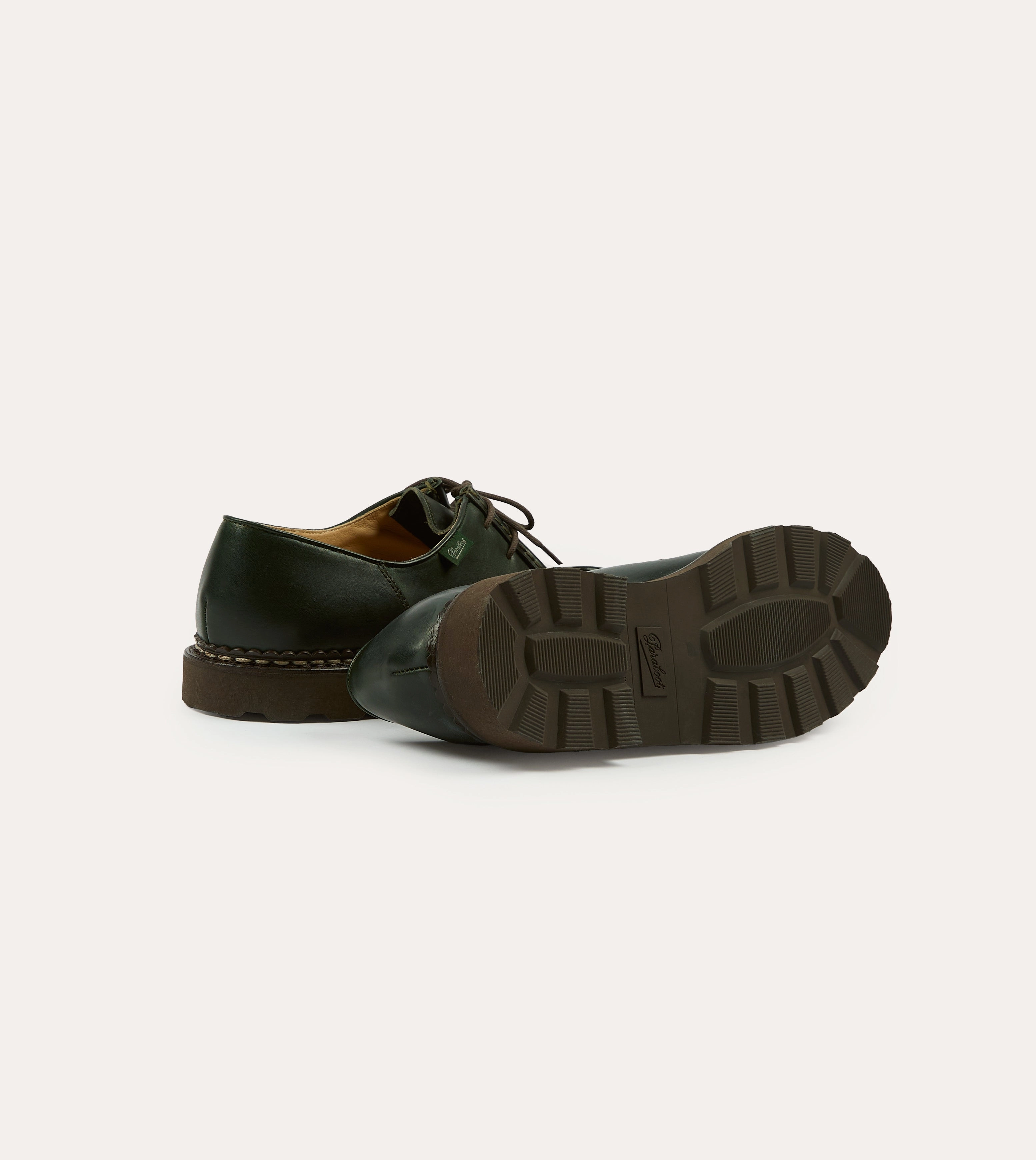 Paraboot Michael Green Leather Derby Shoe