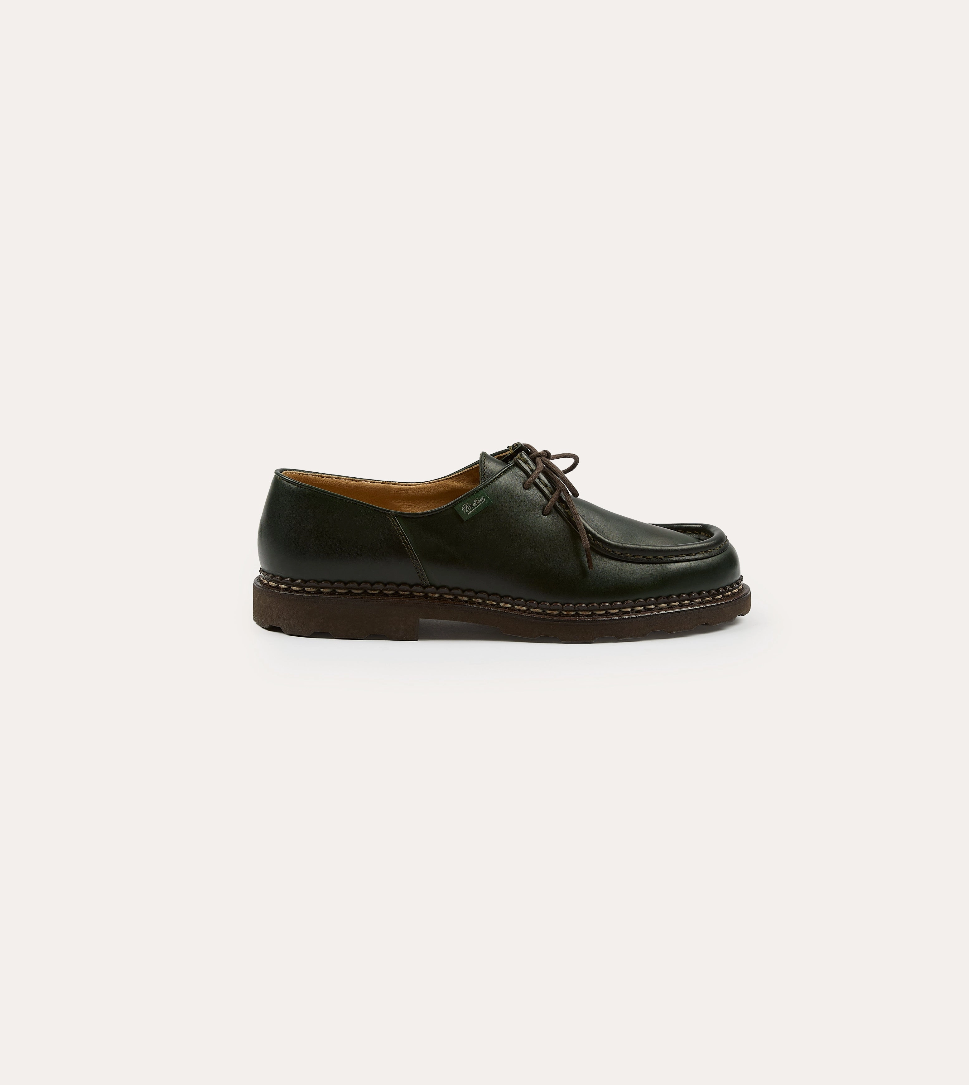 Paraboot Michael Green Leather Derby Shoe