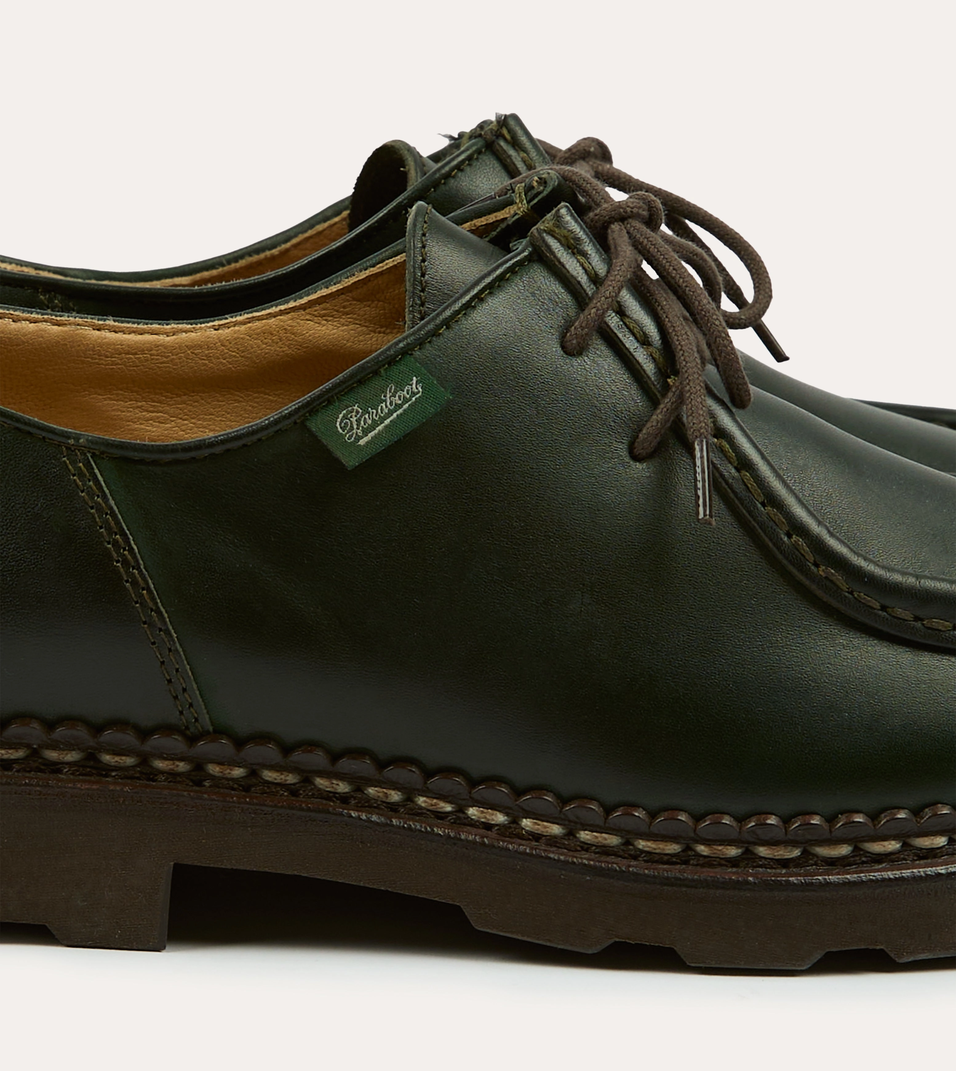 Paraboot Michael Green Leather Derby Shoe