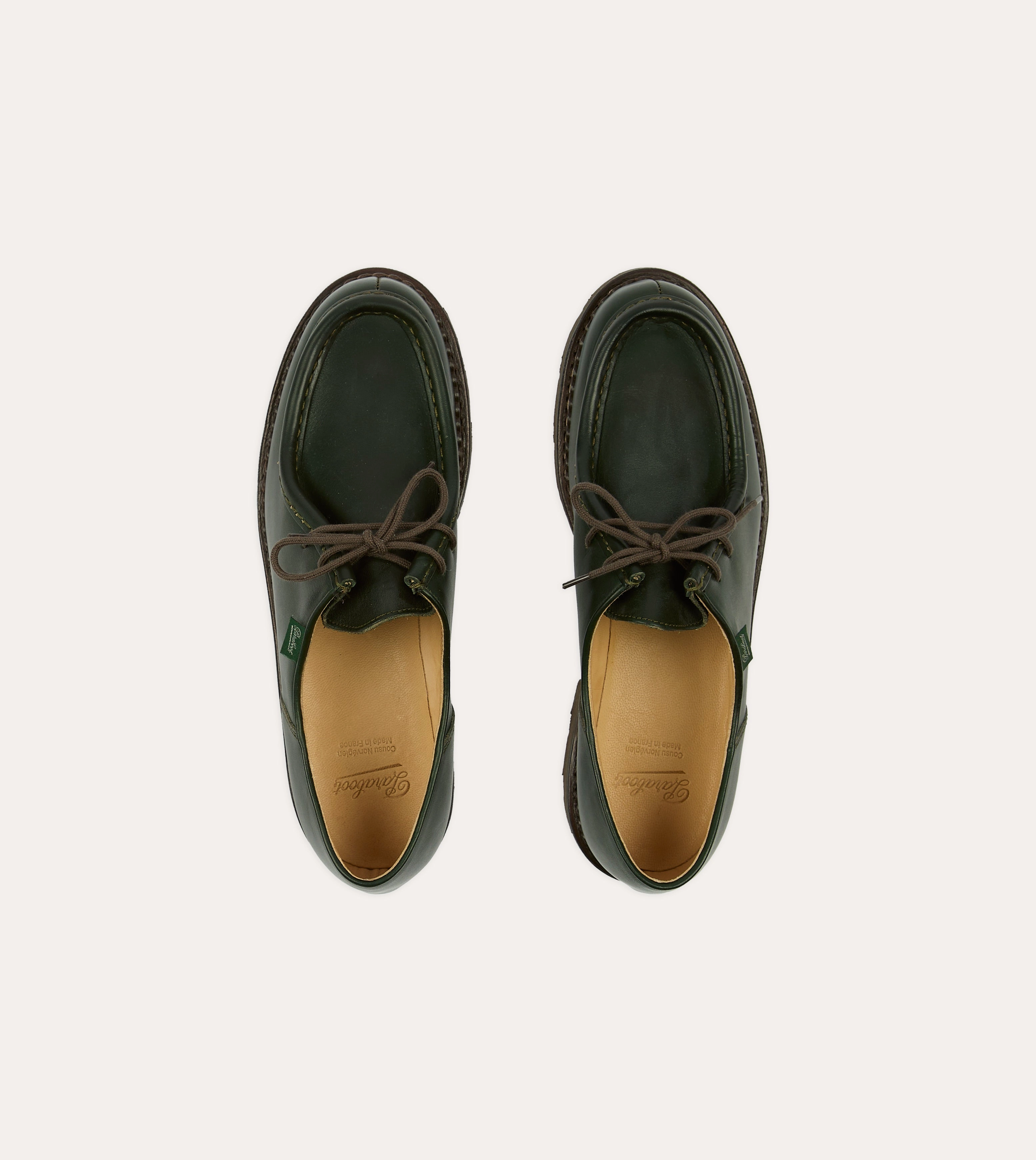 Paraboot Michael Green Leather Derby Shoe