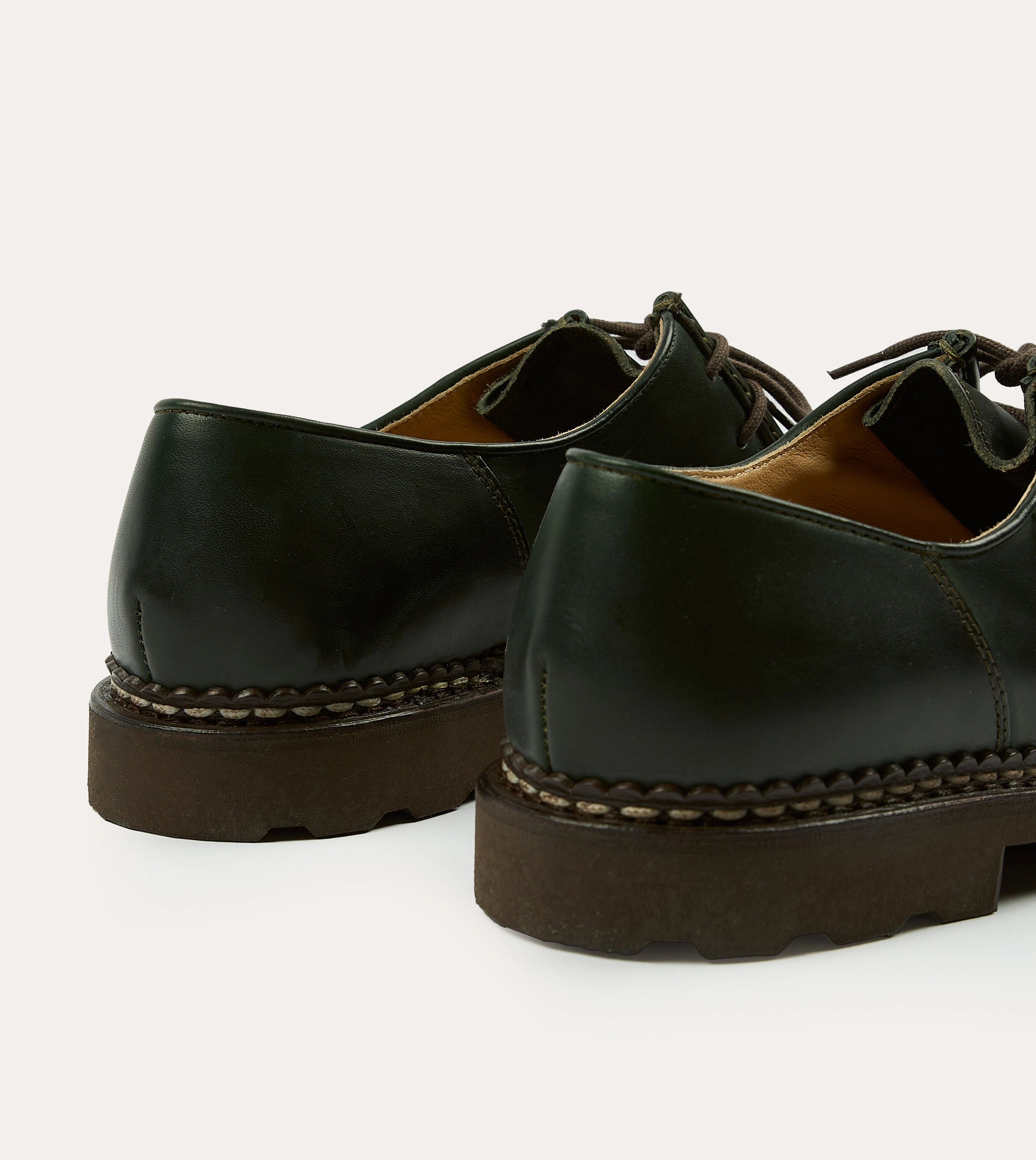 Paraboot Michael Green Leather Derby Shoe