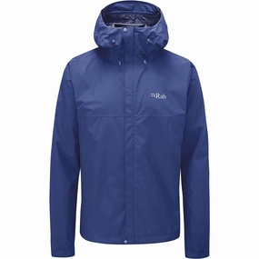 Rab Men's Downpour Eco Waterproof Breathable Jacket for Hiking and Climbing
