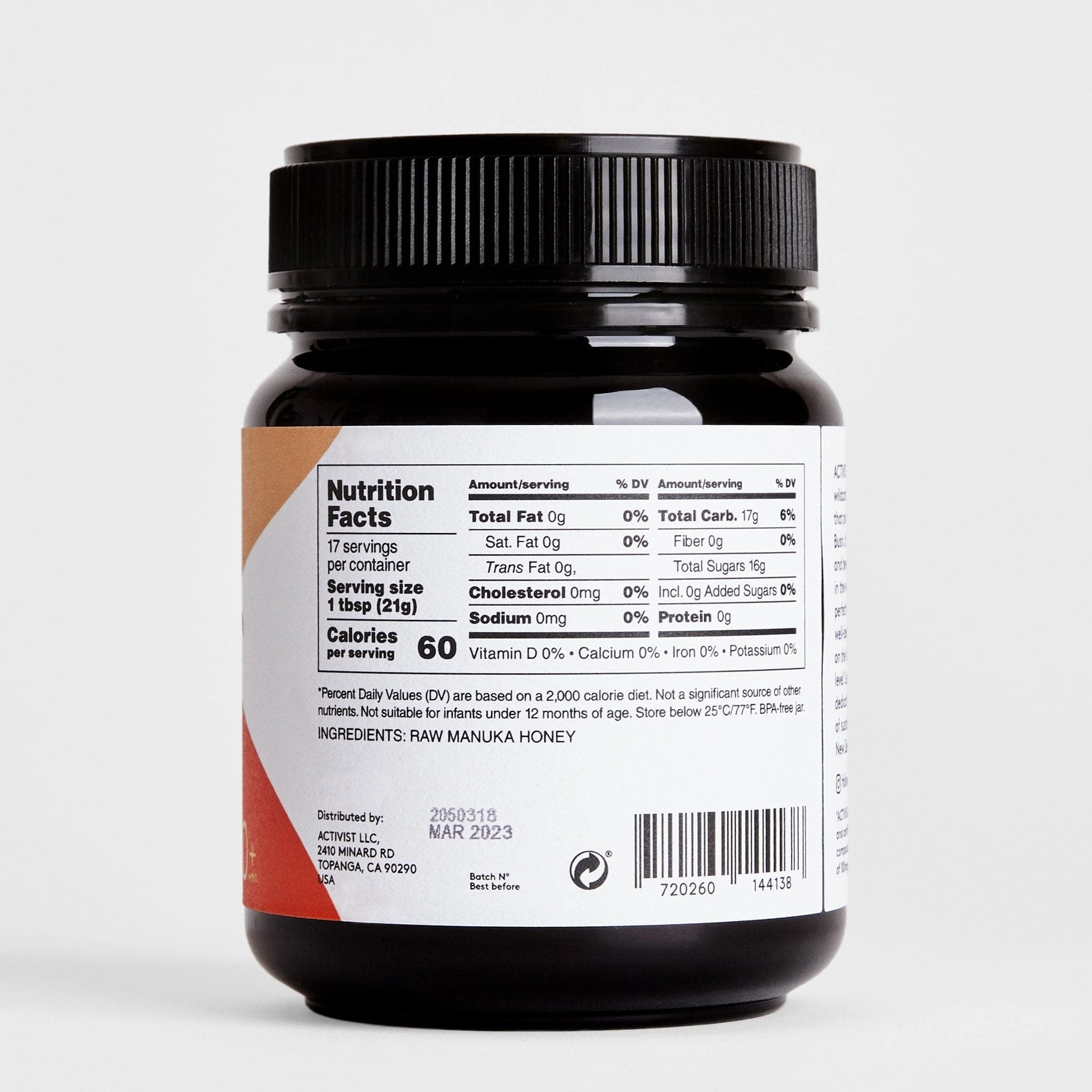 Raw Manuka Honey 100  MGO