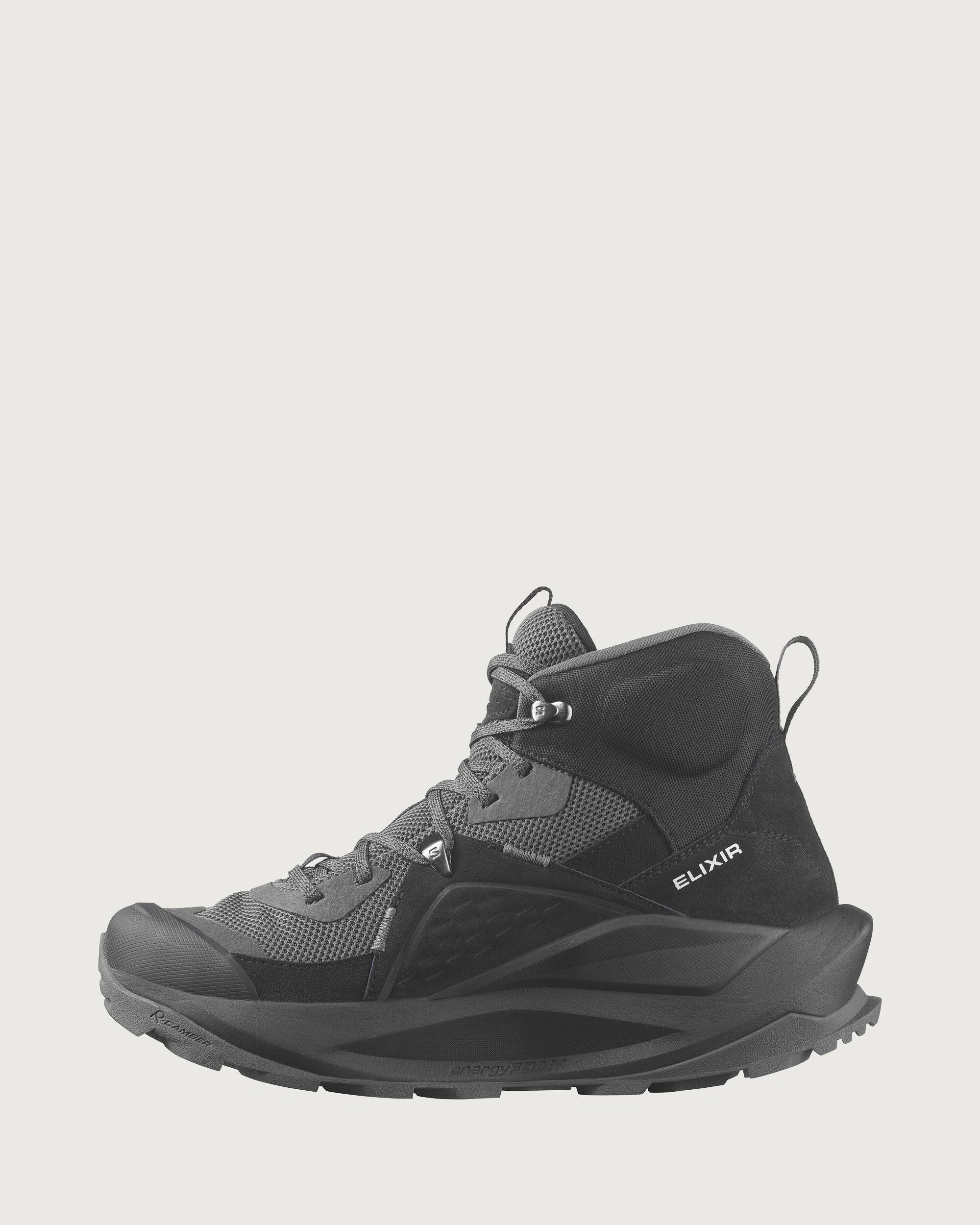 Salomon Elixir Mid GTX Men's Hiking Shoes - Black/Magnet/Quiet Shade