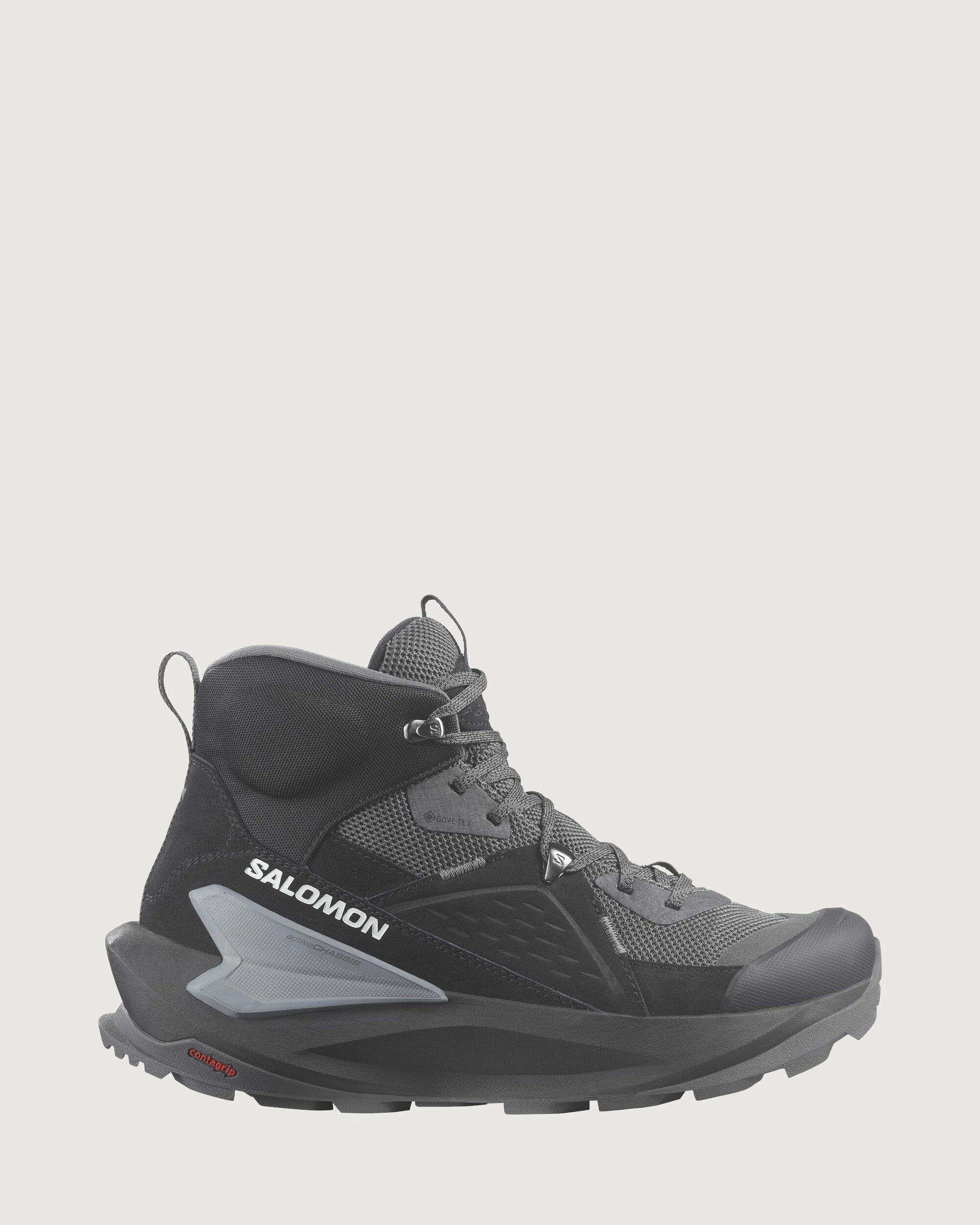 Salomon Elixir Mid GTX Men's Hiking Shoes - Black/Magnet/Quiet Shade