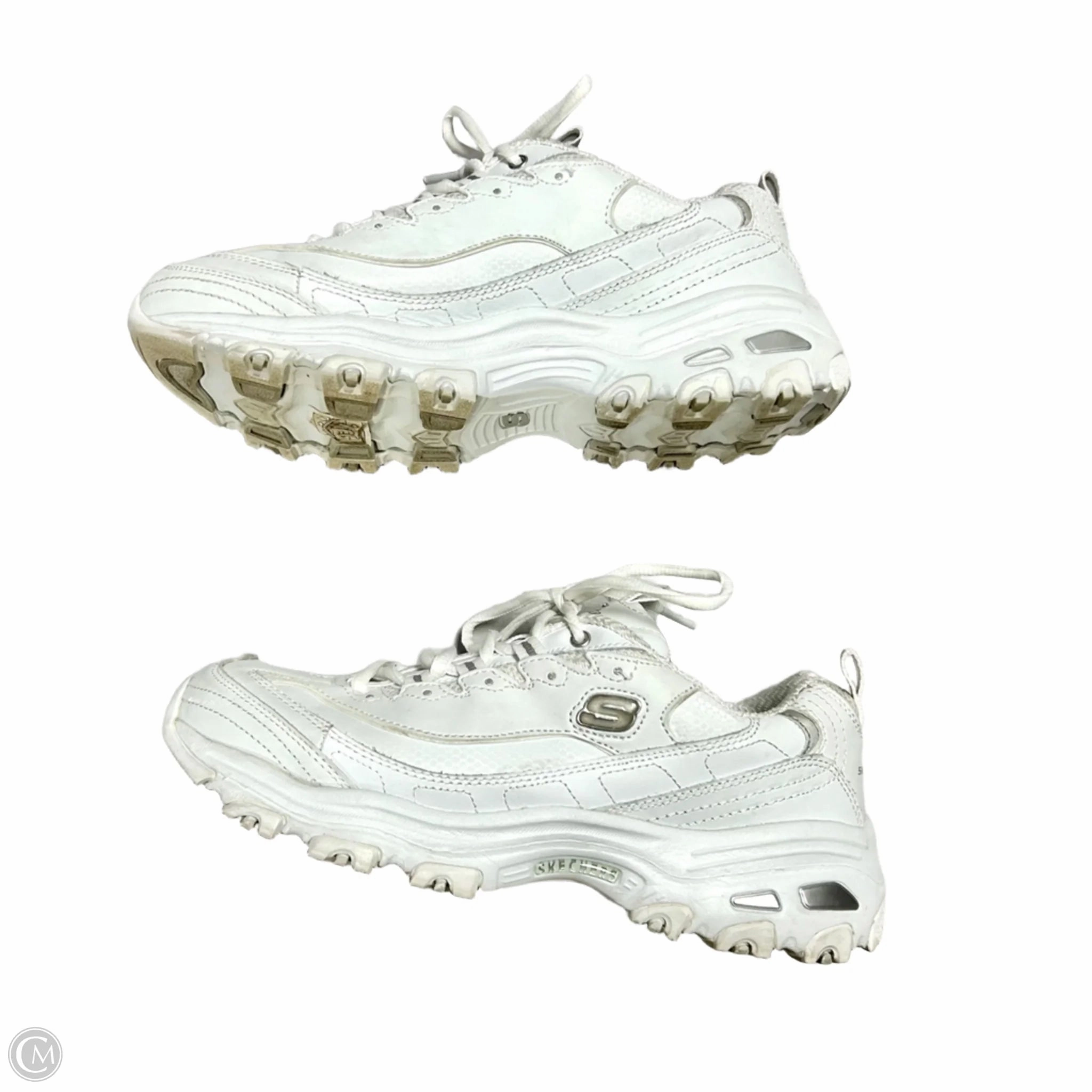 Shoes Athletic By Skechers In White, Size: 9