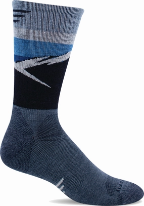 Sockwell Men's Modern Mountain Crew Moderate Compression Sock