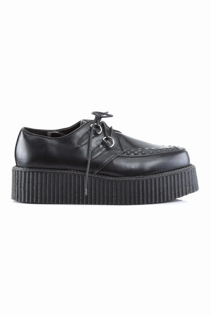 V-CREEPER-502 Black Vegan Leather Creeper