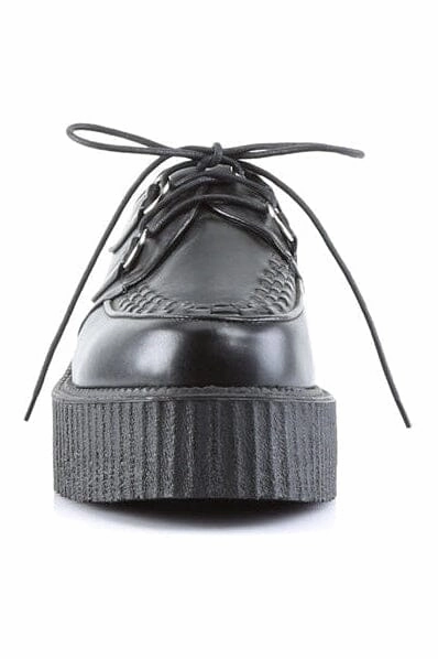 V-CREEPER-502 Black Vegan Leather Creeper