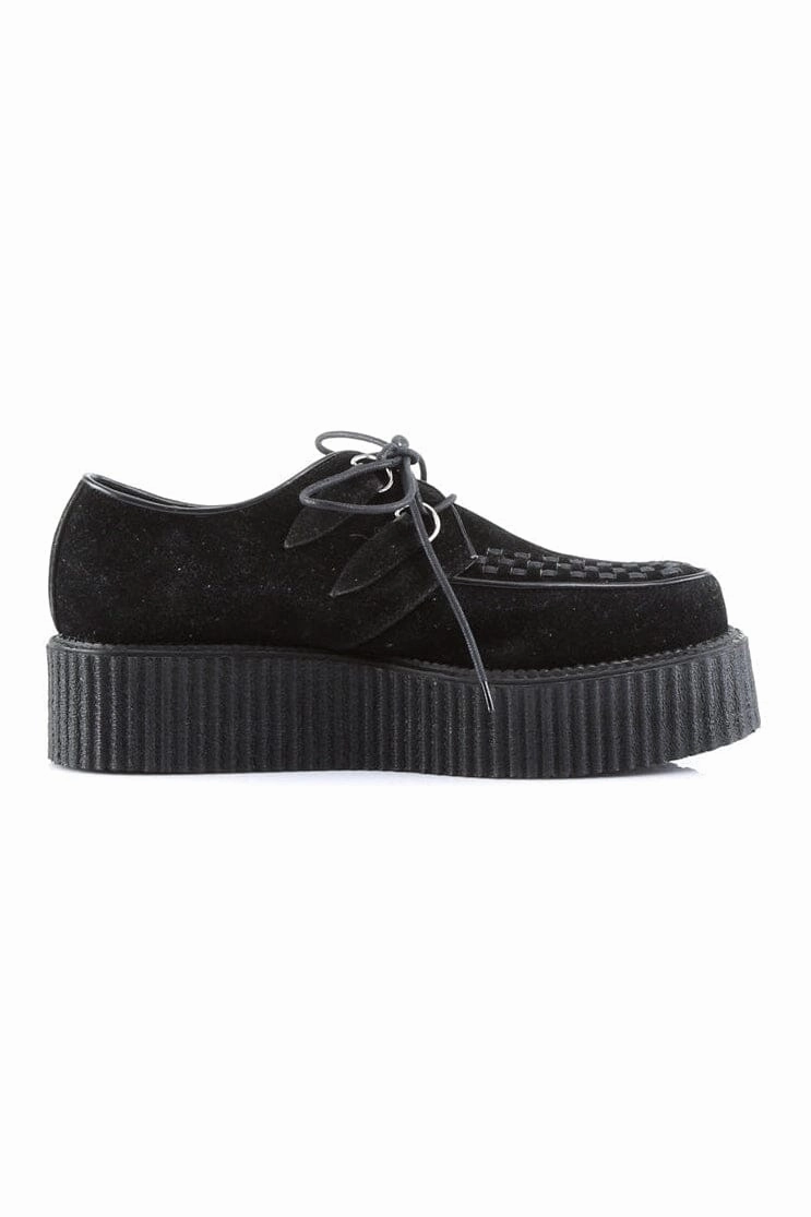 V-CREEPER-502S Black Vegan Leather Creeper