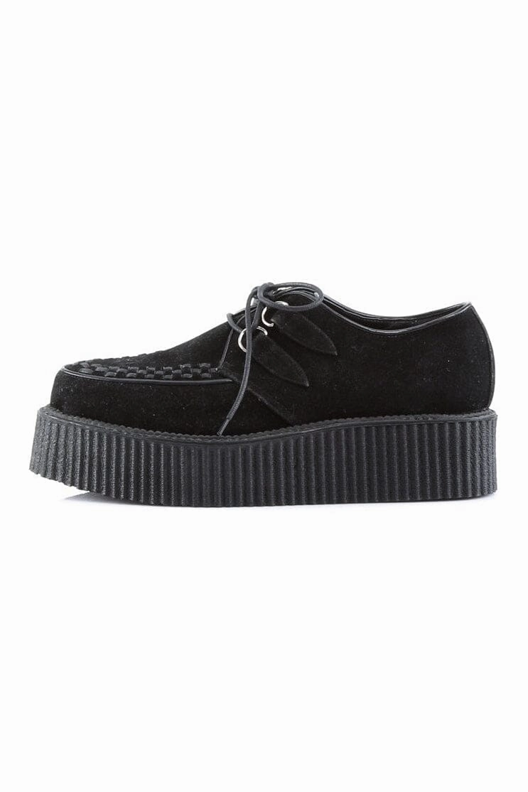 V-CREEPER-502S Black Vegan Leather Creeper